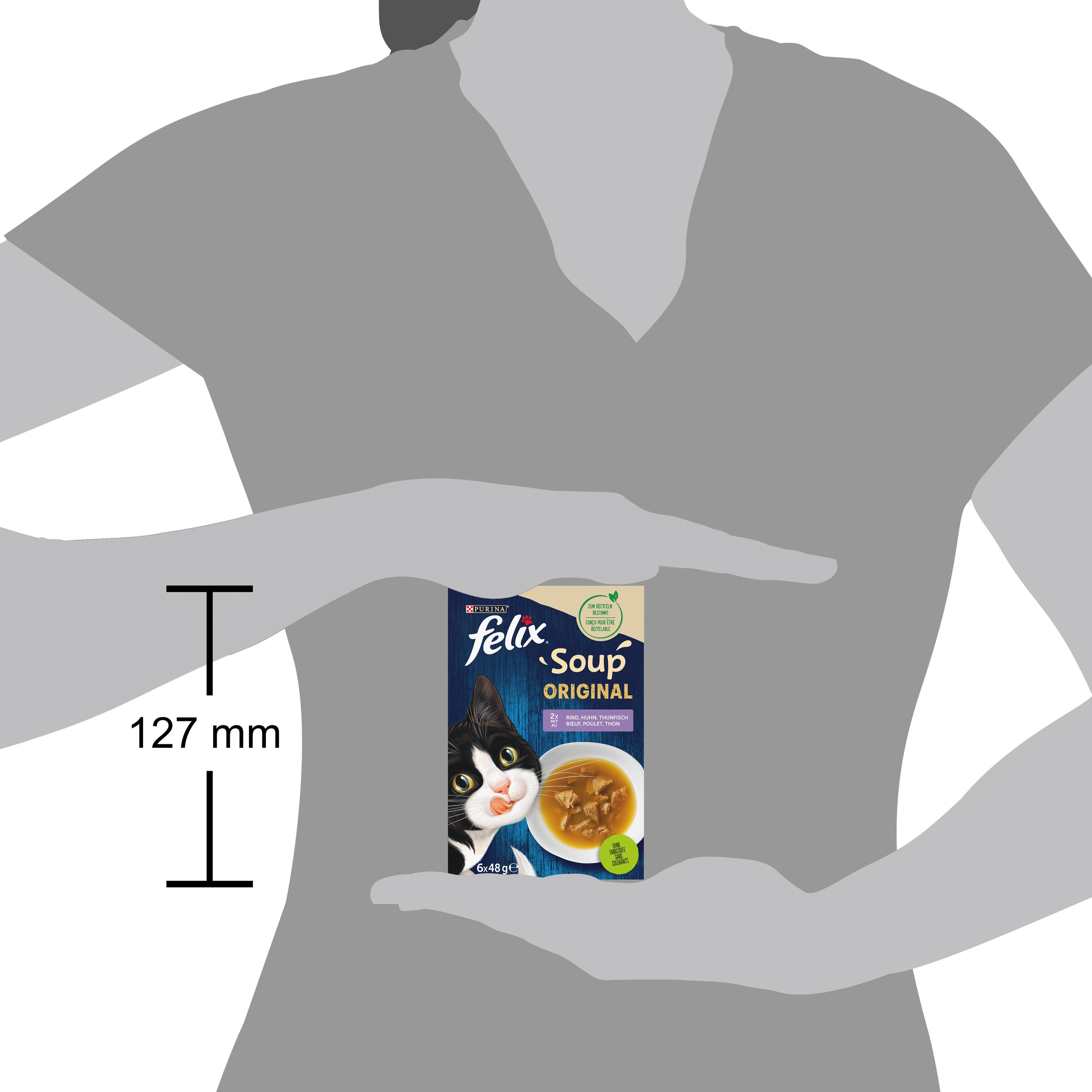Produktbild PURINA FELIX Soup Geschmacksvielfalt aus dem Wasser mit Kabeljau 3 von 8
