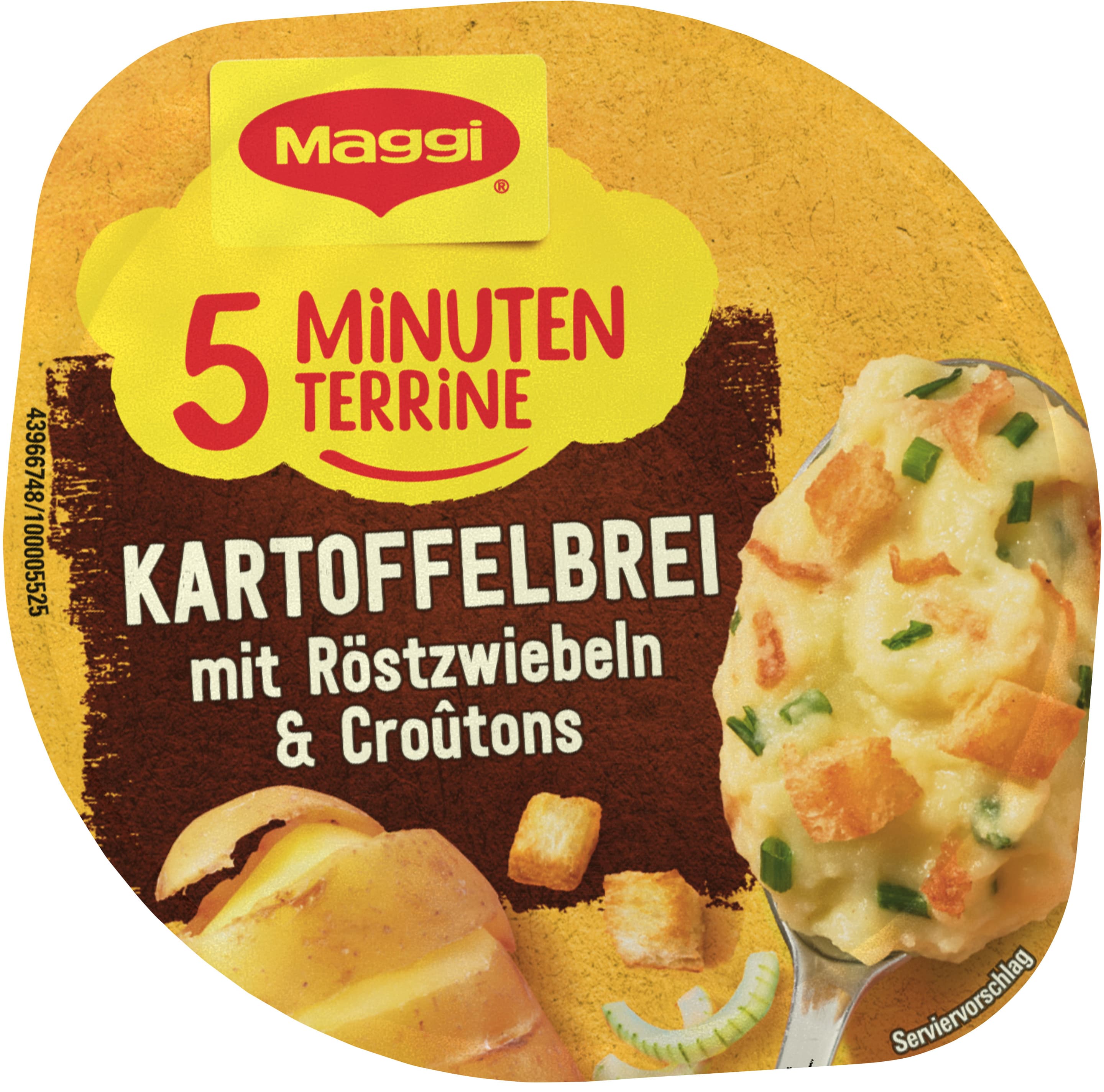 Produktbild MAGGI 5 Minuten Terrine Kartoffelbrei mit Röstzwiebeln & Croutons 4 von 5