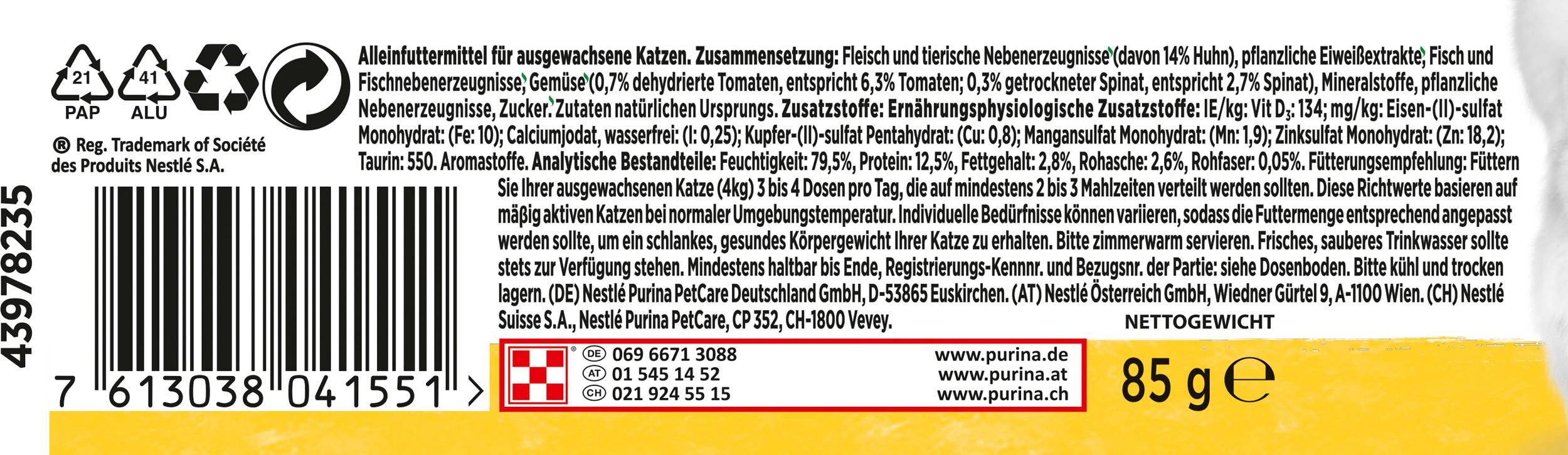 Produktbild PURINA GOURMET Nature's Creations reich an Huhn 3 von 4