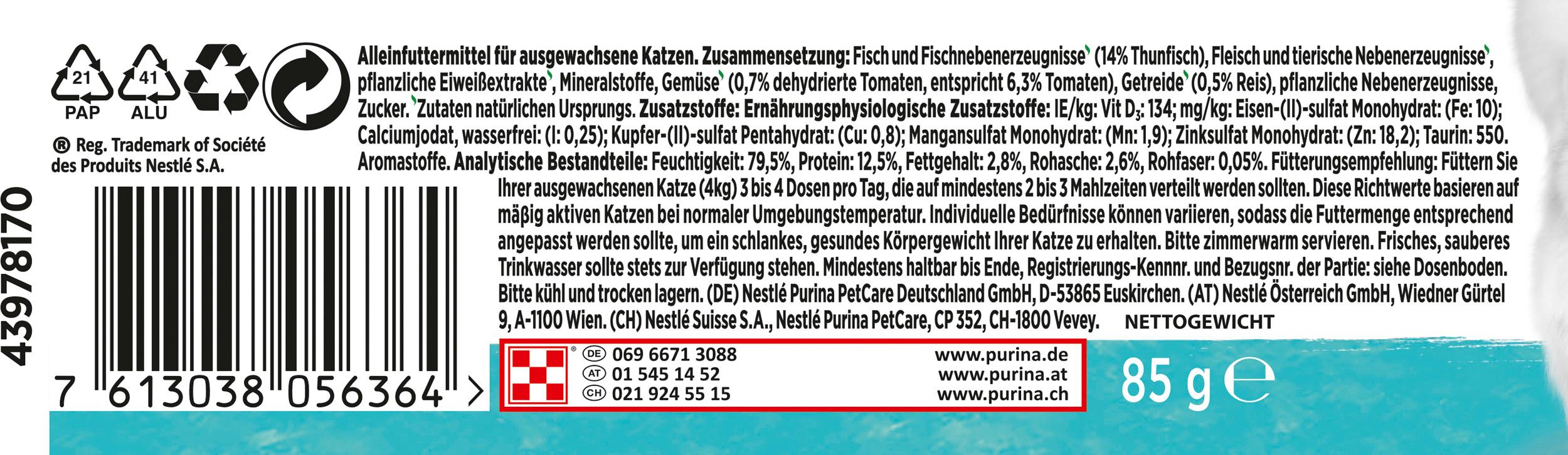 Produktbild PURINA GOURMET Nature's Creations reich an Thunfisch 3 von 4