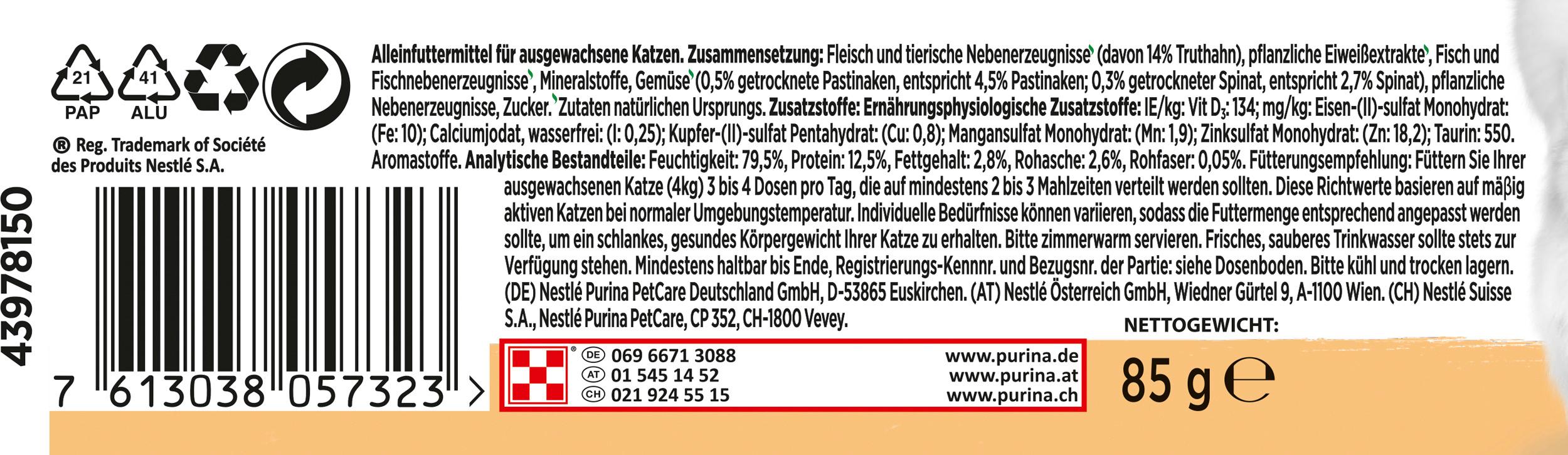 Produktbild PURINA GOURMET Nature's Creations Reich an Truthahn 2 von 4