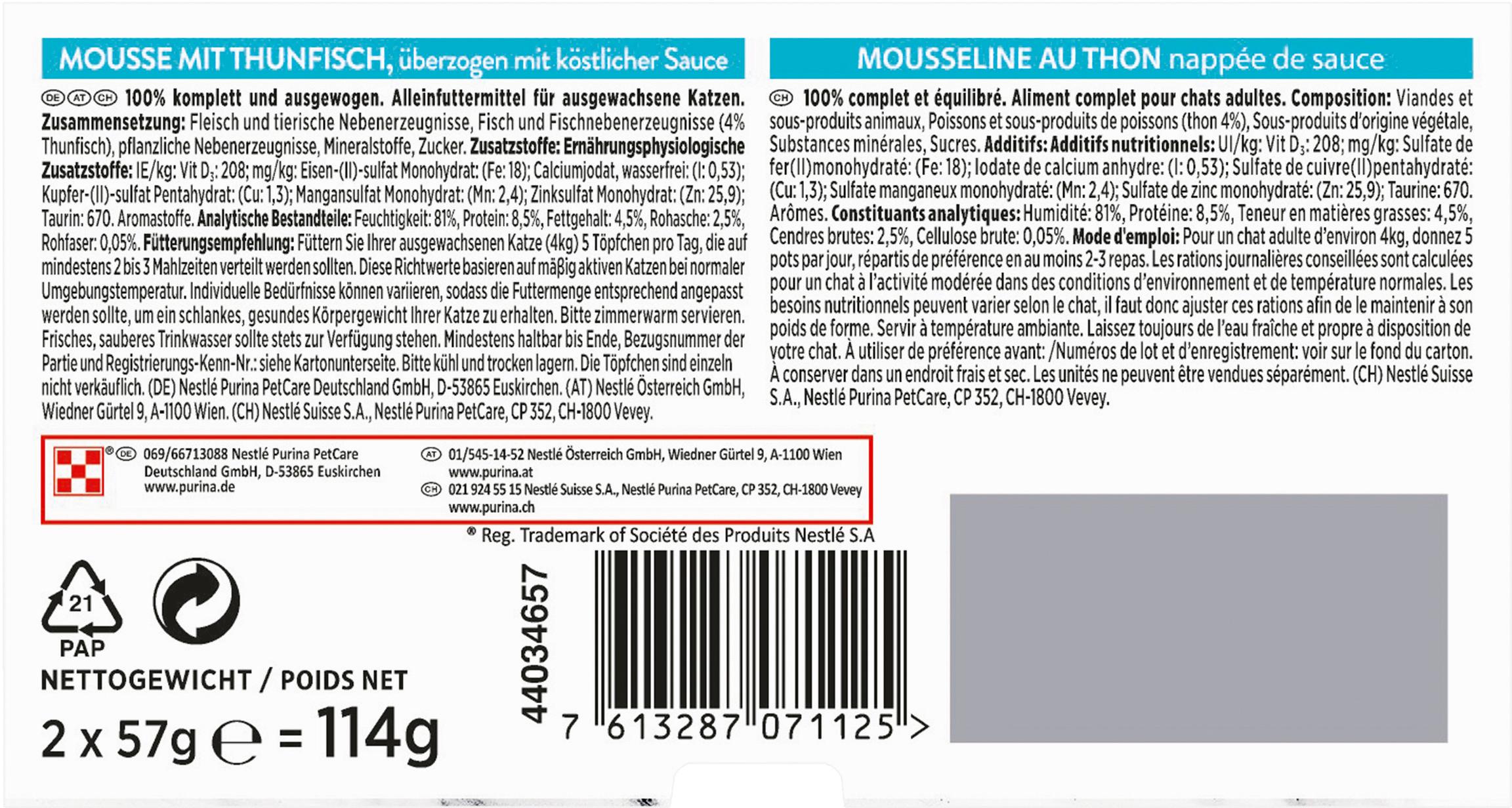 Produktbild PURINA GOURMET Revelations Mousse mit Thunfisch 6 von 6