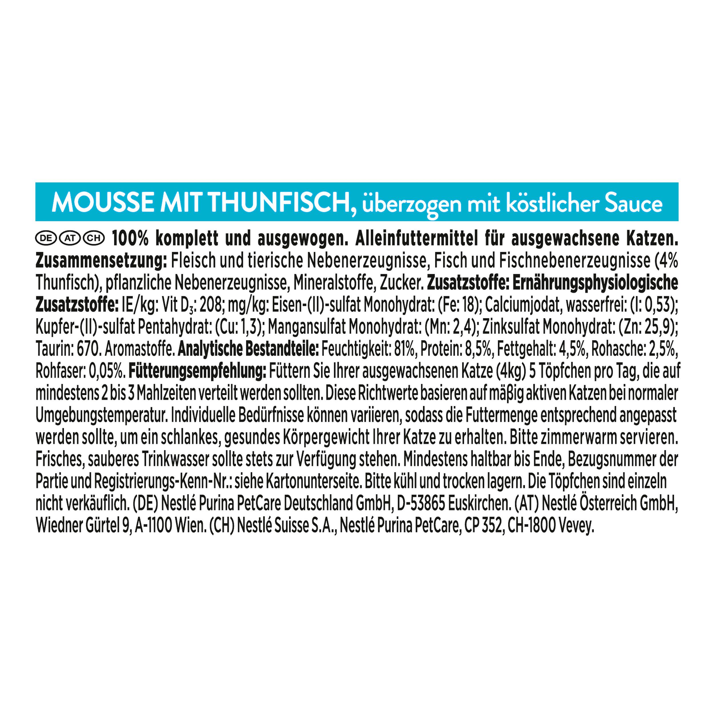 Produktbild PURINA GOURMET Revelations Mousse mit Thunfisch 3 von 6