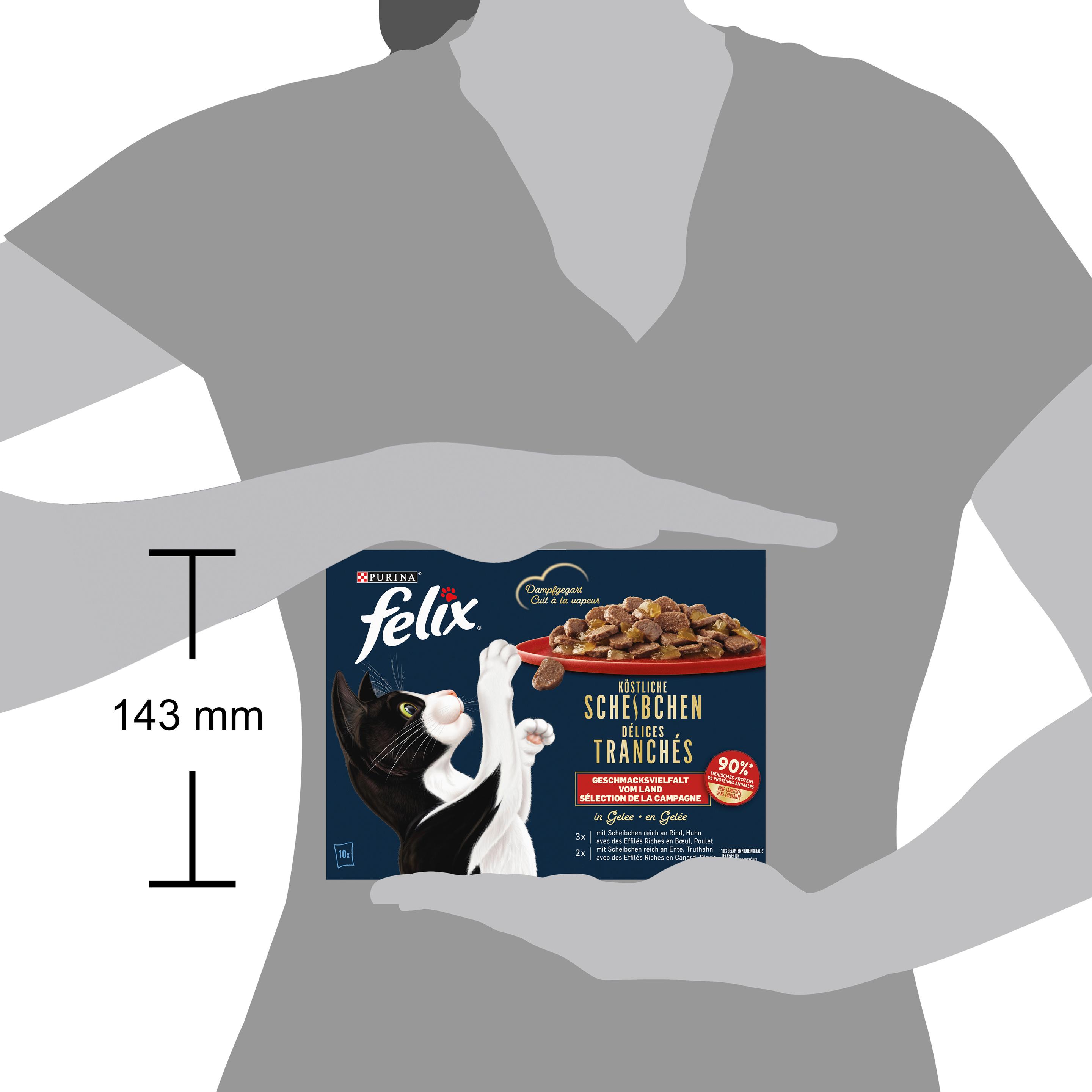 Produktbild Purina felix Köstliche Scheibchen Geschmacksvielfalt vom Land in Gelee 5 von 6
