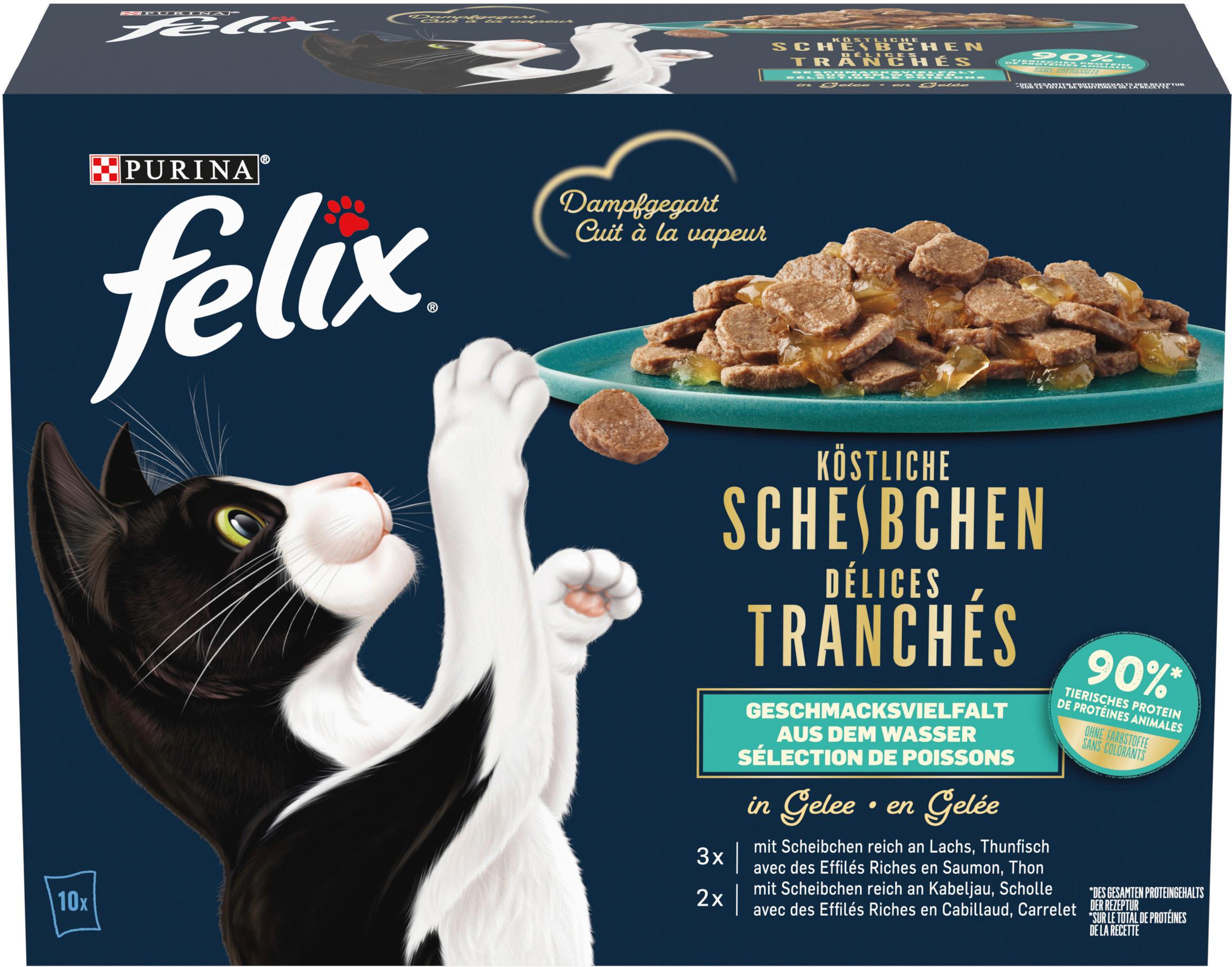 Produktbild Purina felix Köstliche Scheibchen Geschmacksvielfalt aus dem Wasser in Gelee 5 von 6