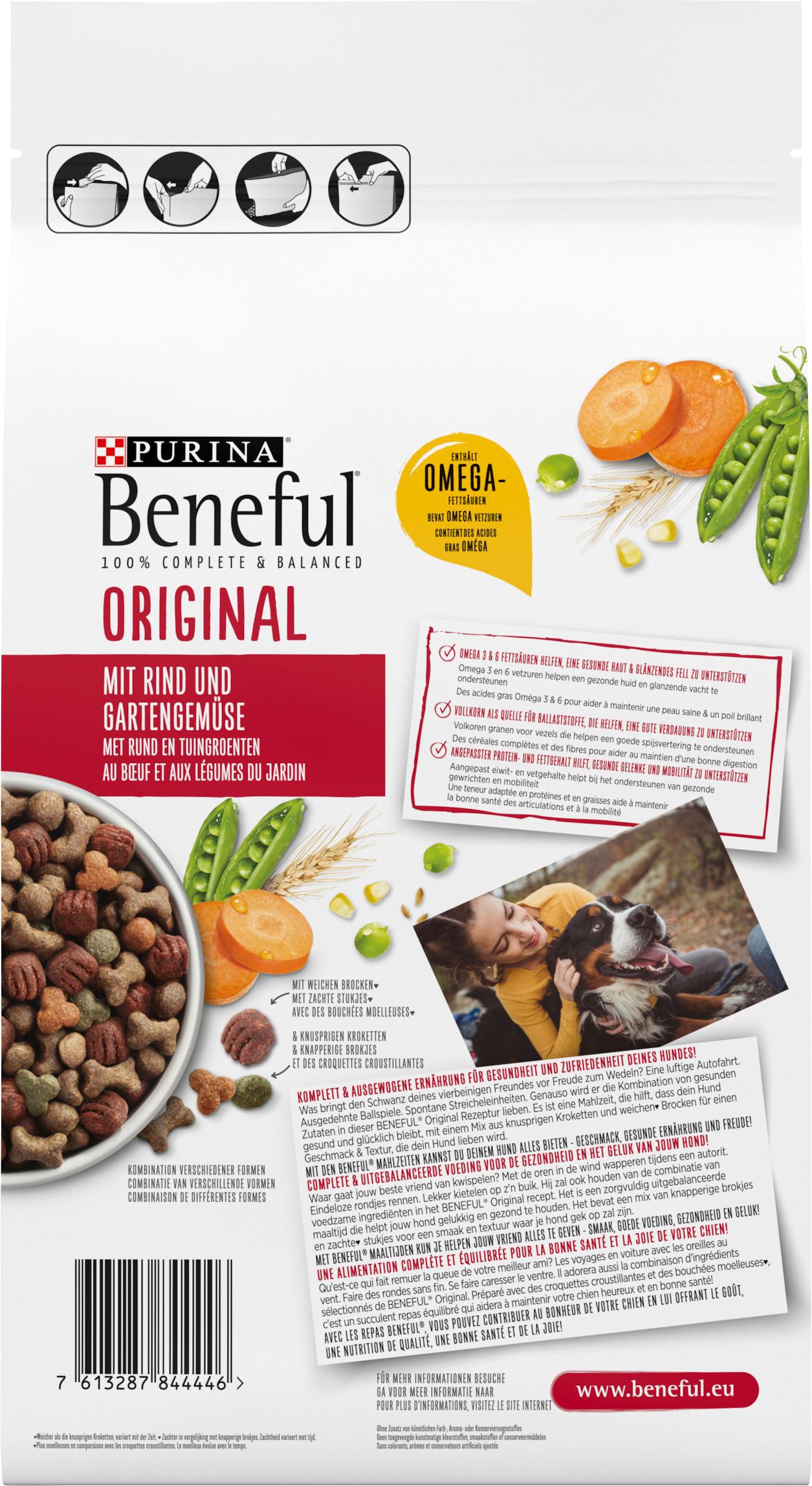 Produktbild PURINA BENEFUL Original mit Rind&Gemüse 2 von 6