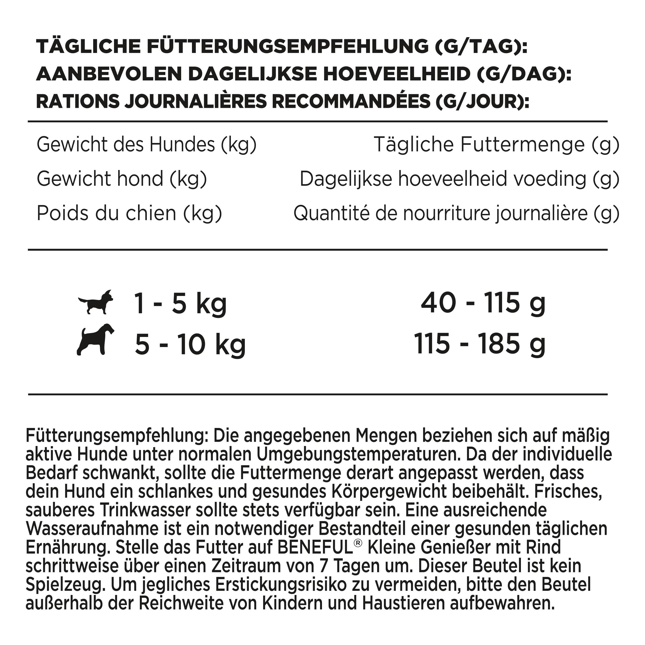 Produktbild PURINA BENEFUL Kleine Geniesser mit Rind und Gartengemüse 2,8 kg 6 von 6