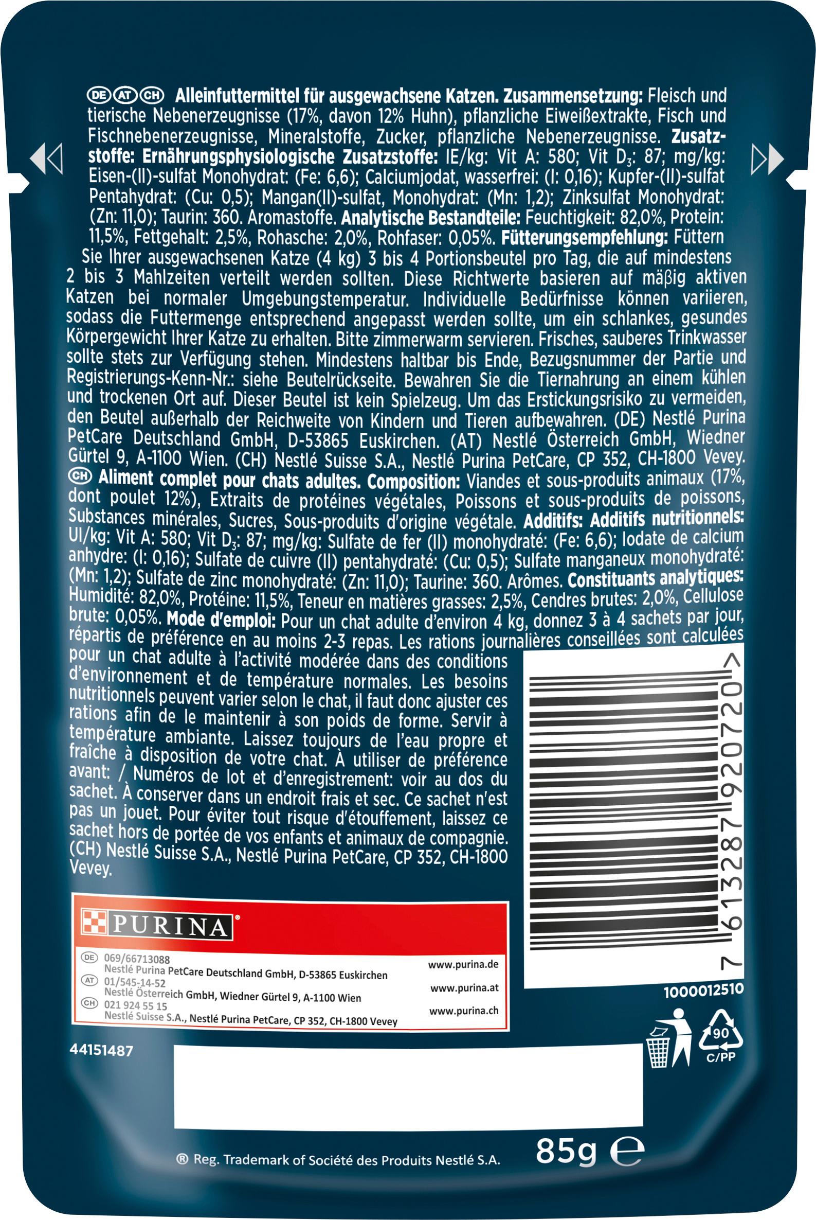 Produktbild PURINA GOURMET Perle Genuss in Gelee mit Huhn 2 von 6
