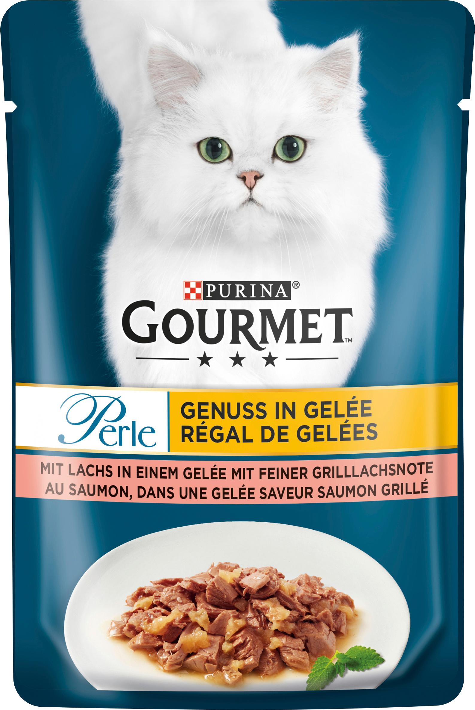 PURINA GOURMET Perle Genuss in Gelee mit Lachs