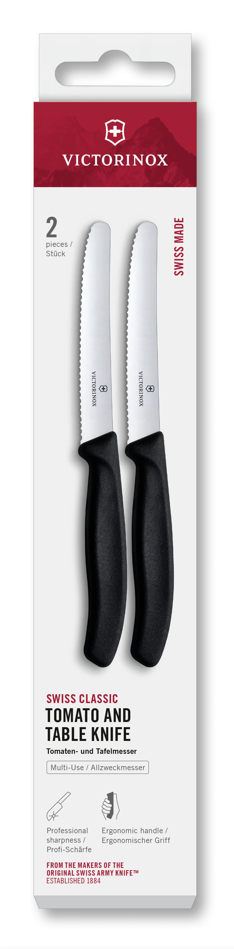 VICTORINOX Tomatenmesser SwissClassic 2er Set