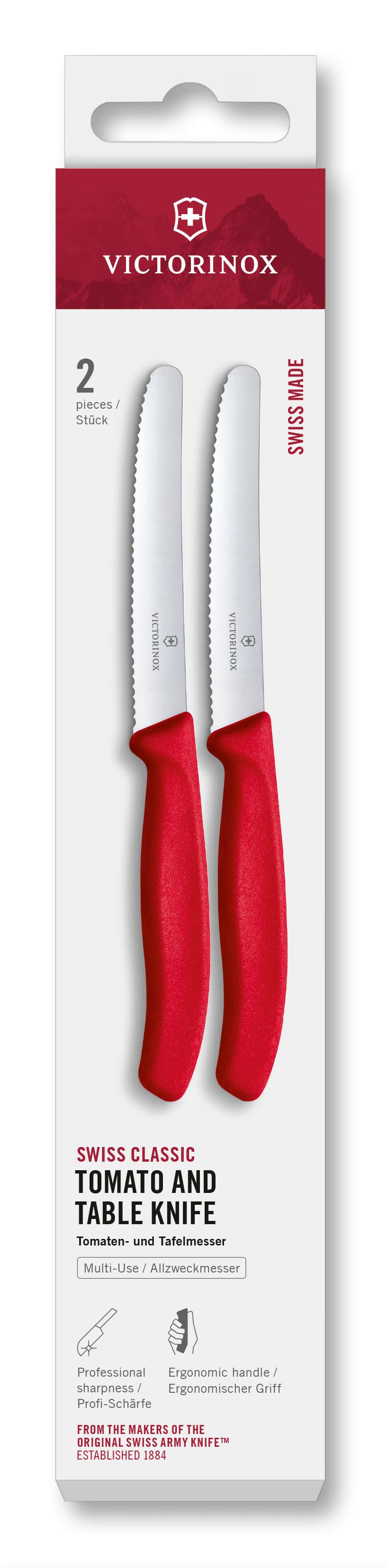 VICTORINOX Tomatenmesser SwissClassic 2er Set