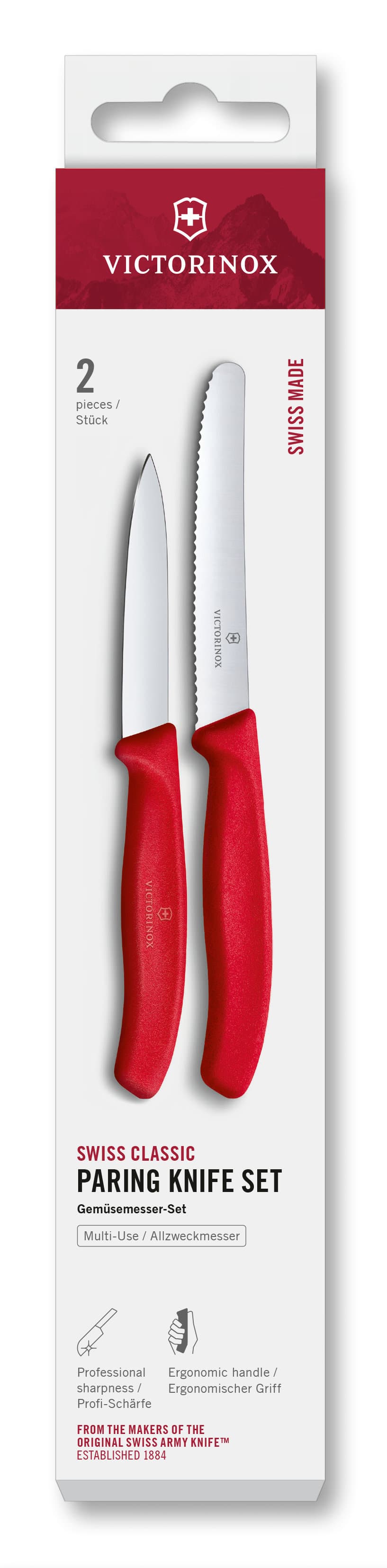 VICTORINOX Gemüsemesser SwissClassic 2er Set