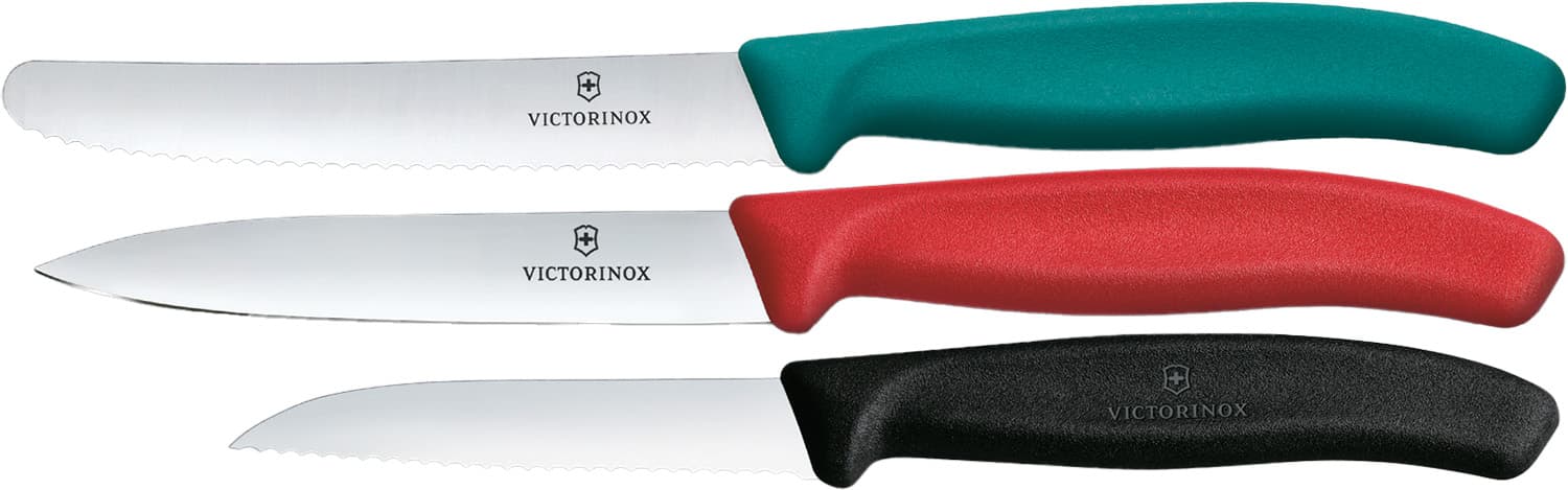 VICTORINOX Gemüsemesser-Set SwissClassic Wellenschliff 3-tlg. 