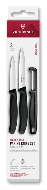 VICTORINOX Gemüsemesser SwissClassic mit I-Schäler 3-tlg.