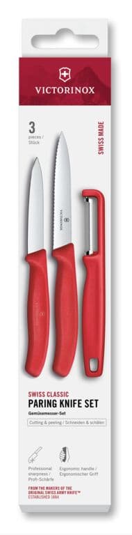 VICTORINOX Gemüsemesser SwissClassic mit Y-Schäler 3-tlg.