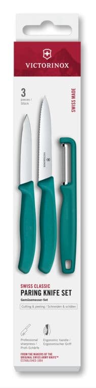 VICTORINOX Gemüsemesser SwissClassic mit Y-Schäler 3-tlg.
