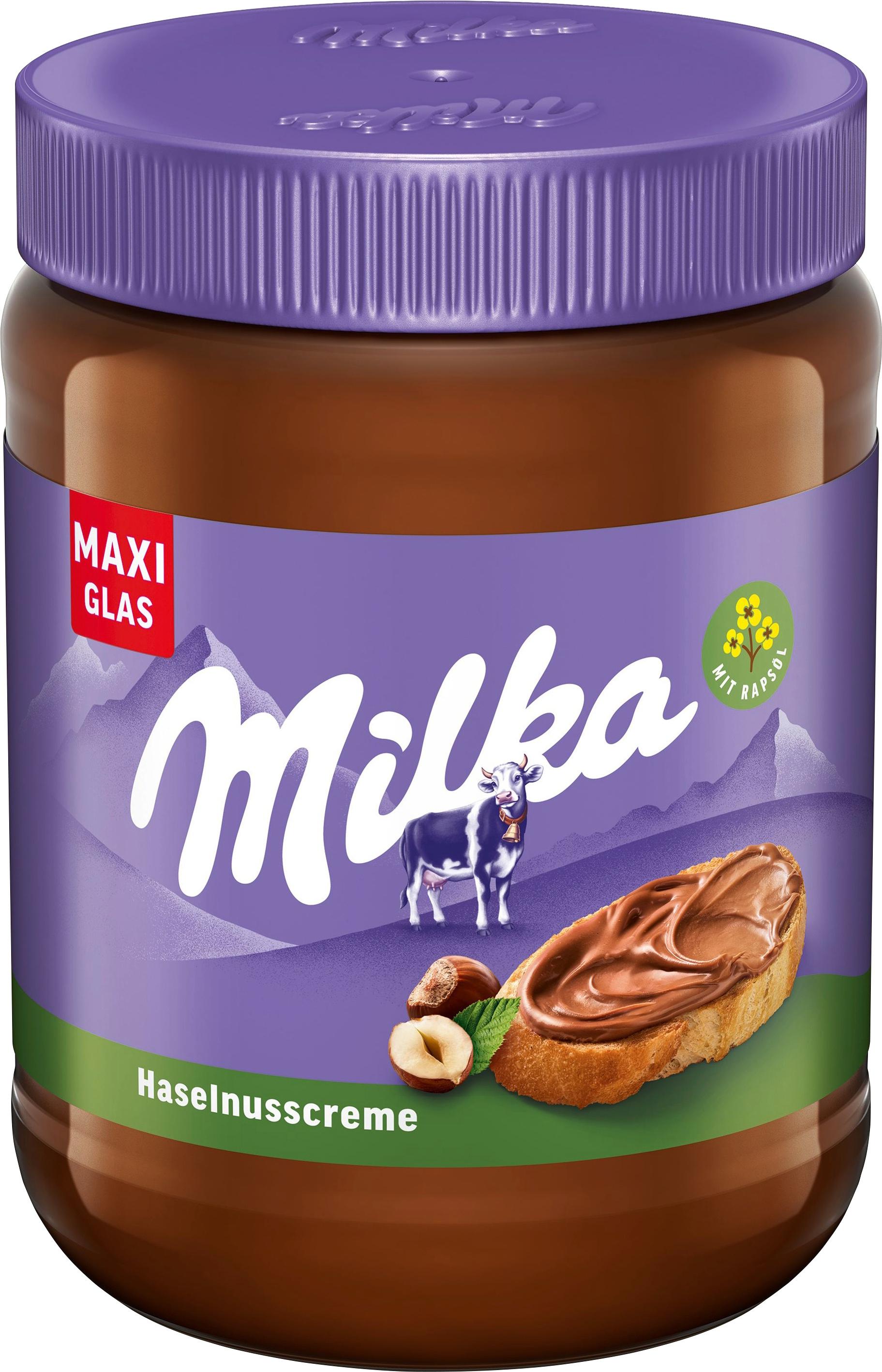 Milka Haselnusscreme Maxi Glas