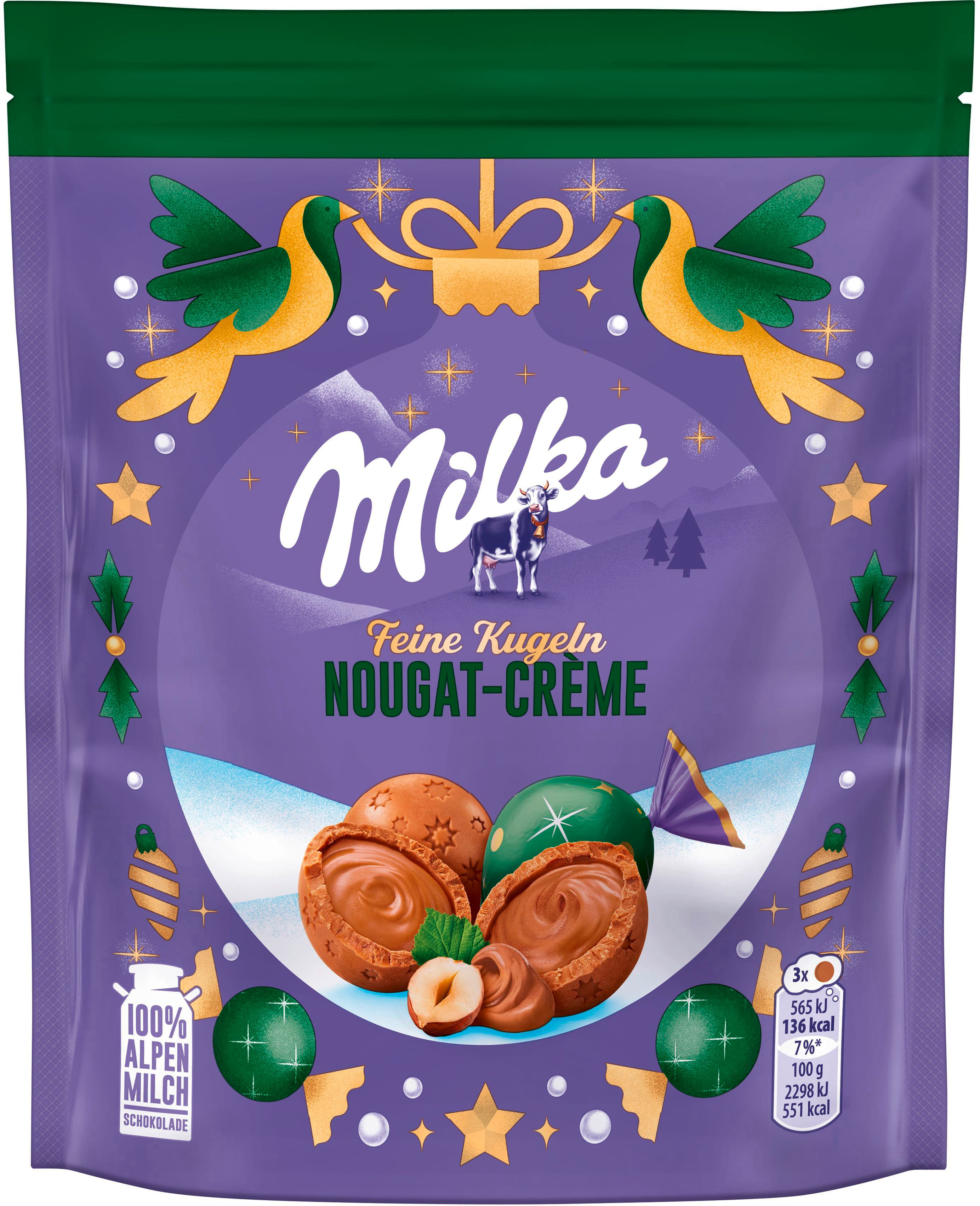 Milka Feine Kugeln Nougat-Crème