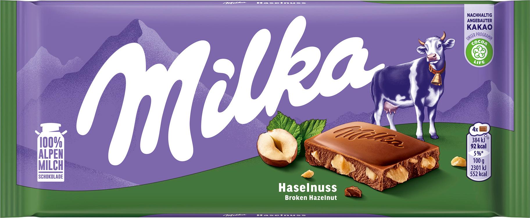 Milka Schokoladentafel Haselnuss