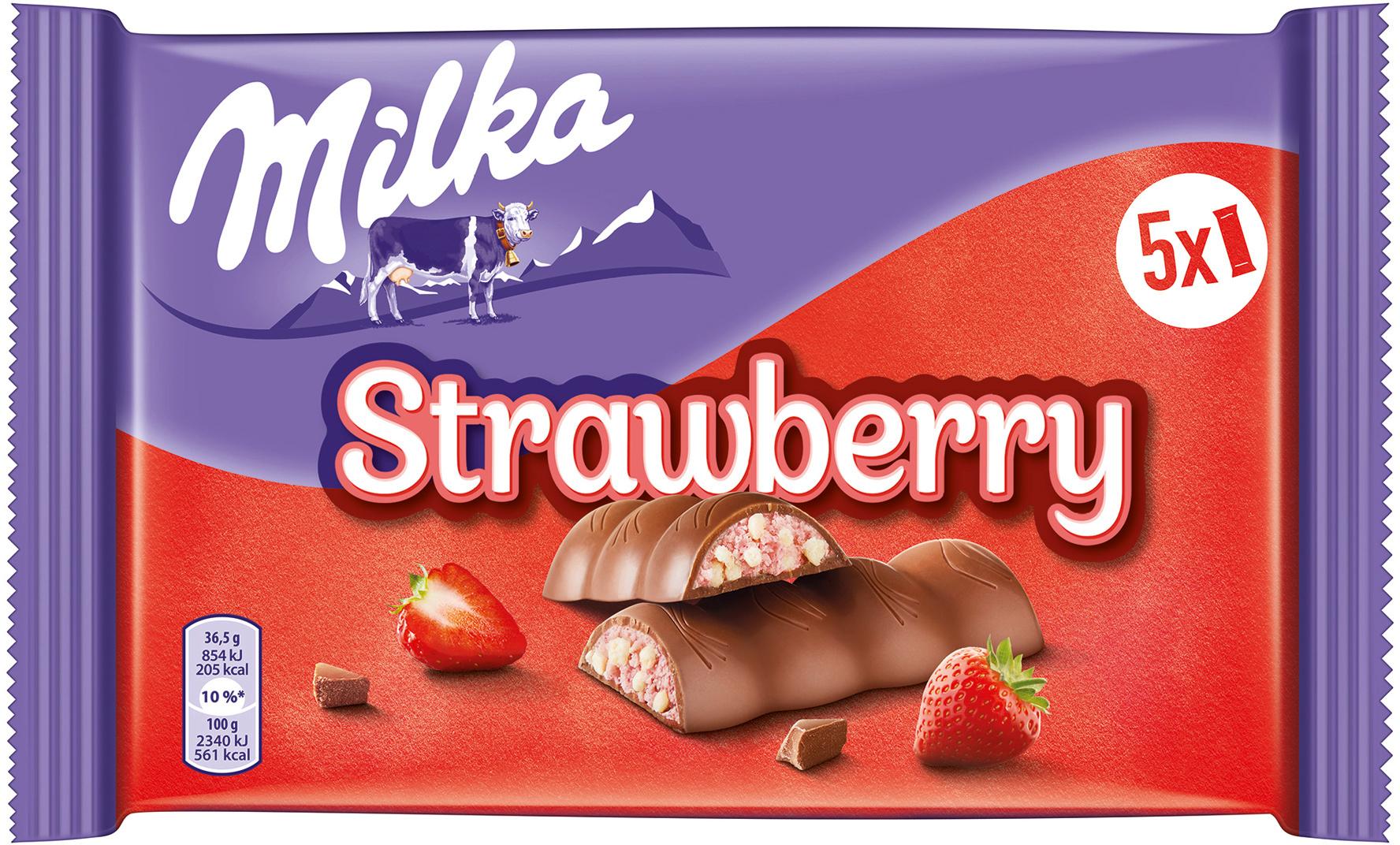 Milka Schoko Riegel Erdbeer