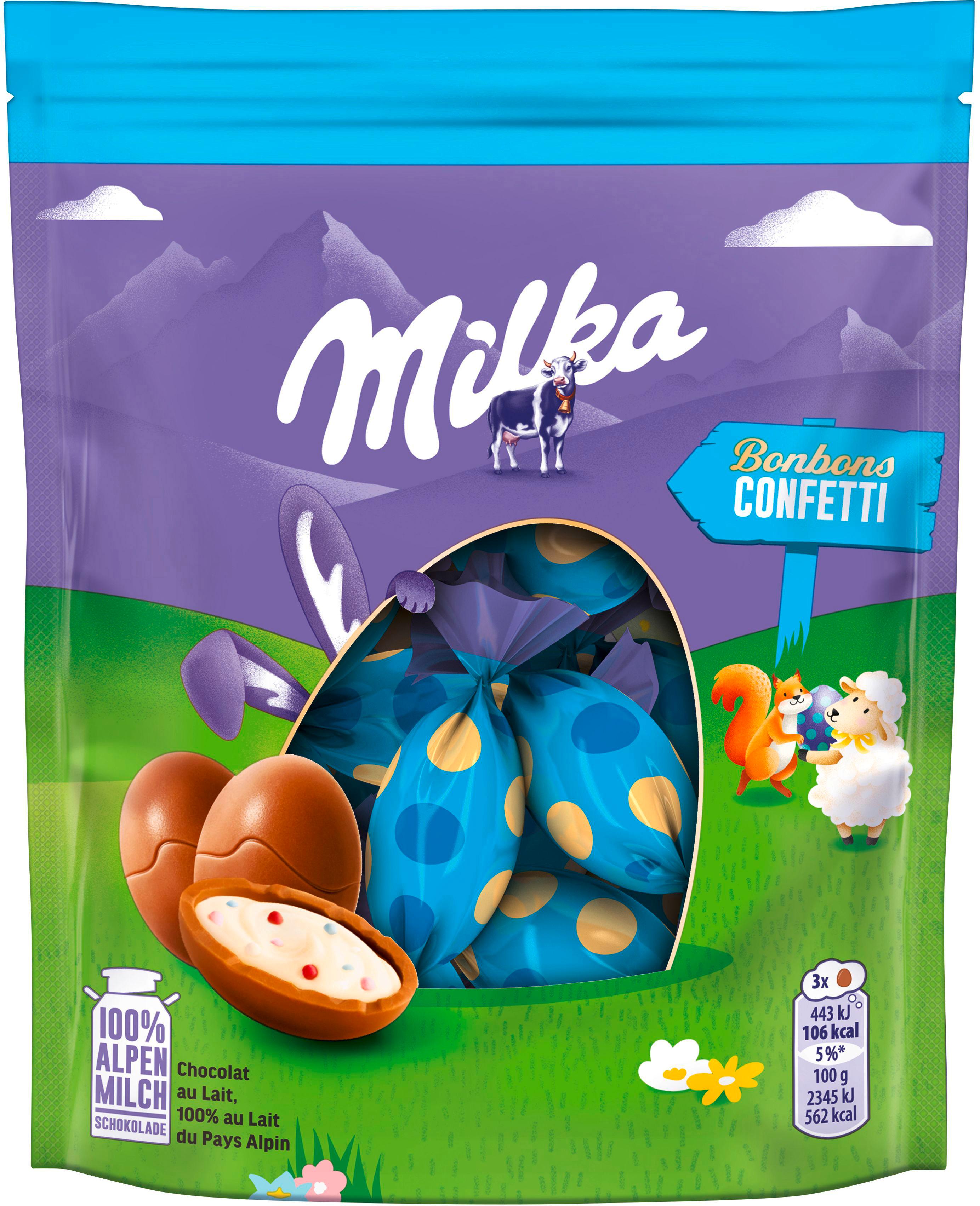 MILKA SCHOKO EI MILCH MIT CRISP CREME 86 GR