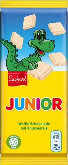 Suchard Junior Weiße Schokolade mit Knusperreis