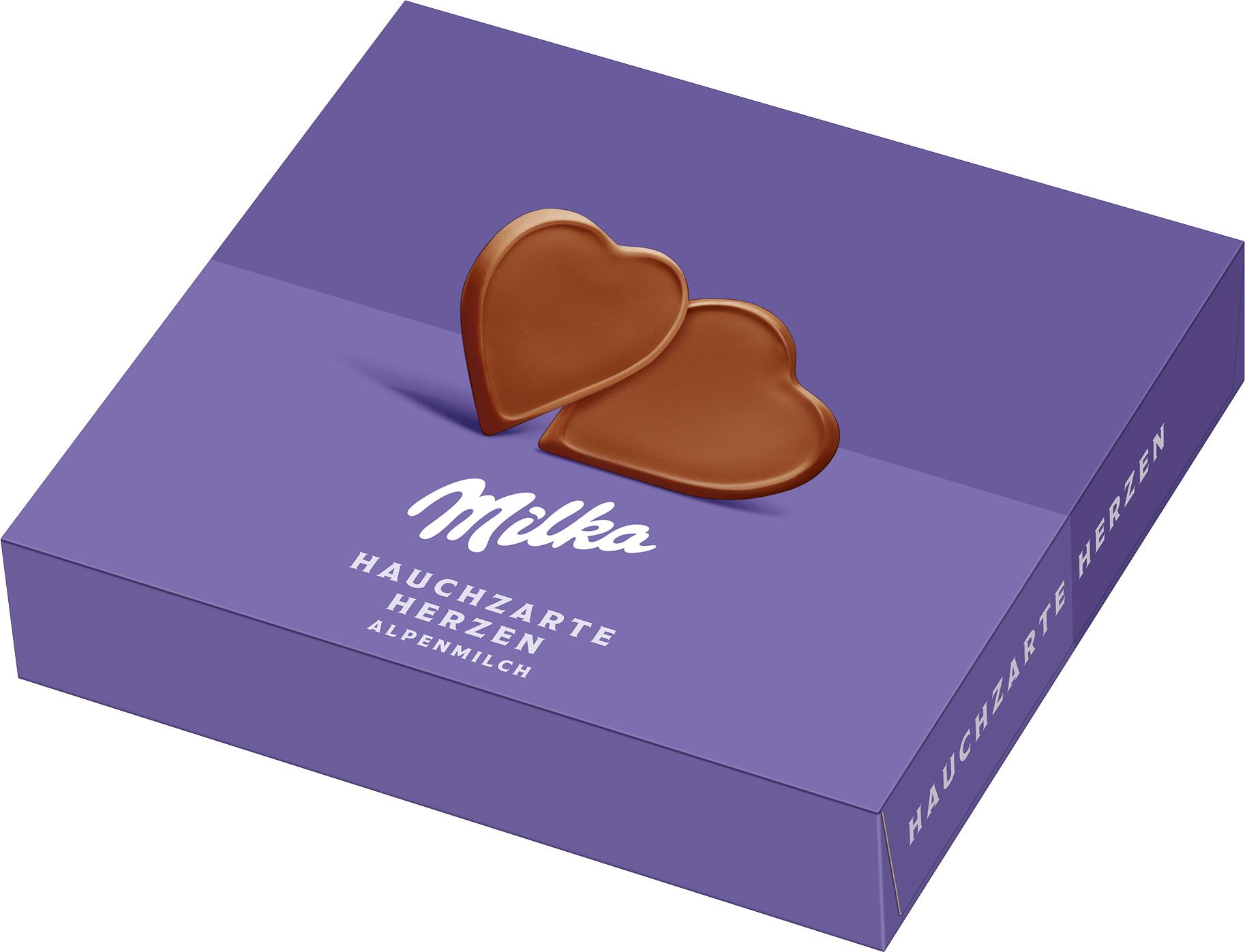 Produktbild Milka Hauchzarte Herzen Alpenmilch 2 von 2