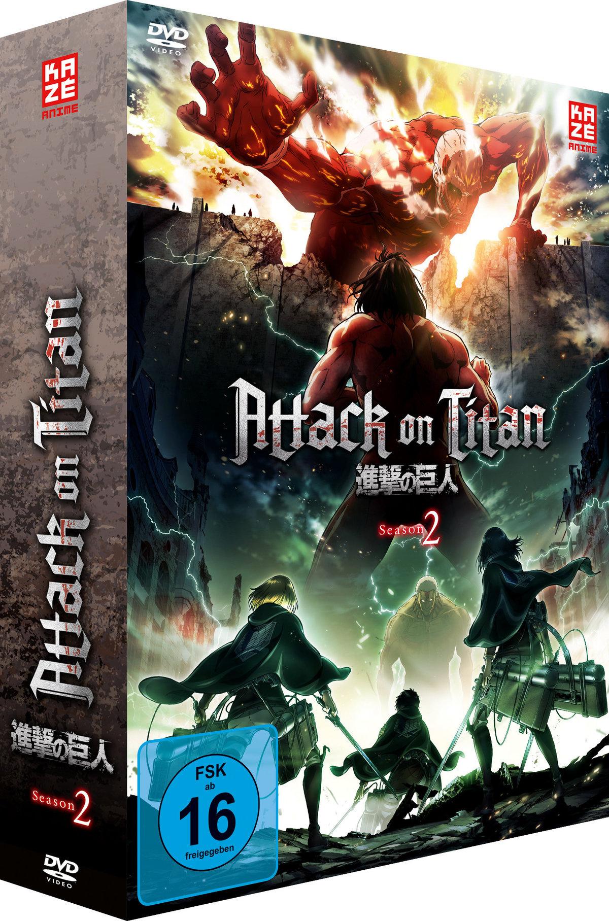 Attack on Titan - 2. Staffel - Gesamtausgabe  [2 DVDs]