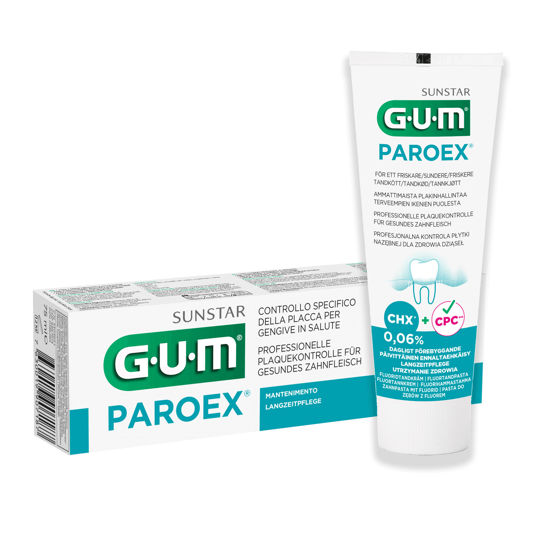 Produktbild GUM PAROEX 0,06% CHX Zahnpasta 2 von 3