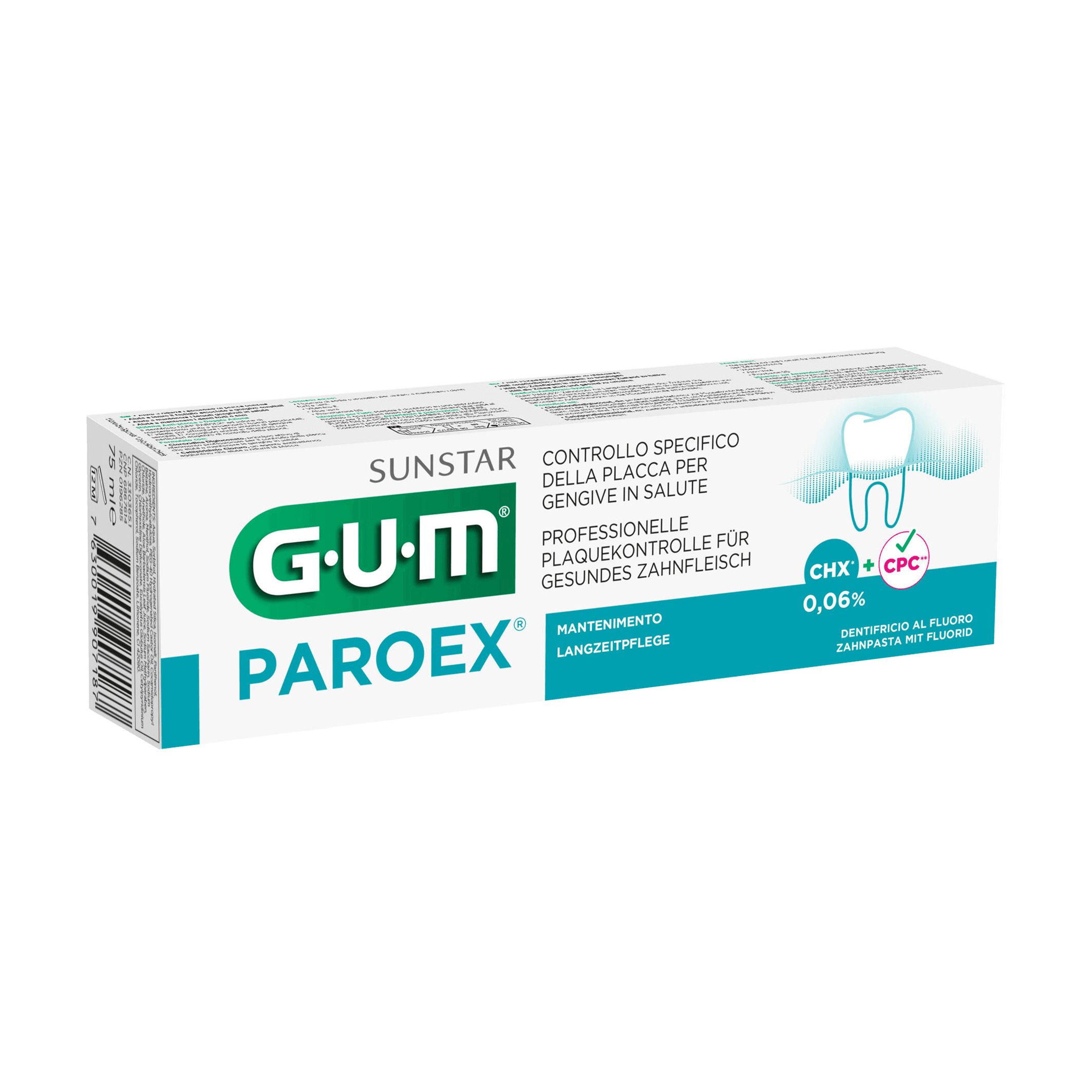 Produktbild GUM PAROEX 0,06% CHX Zahnpasta 3 von 3