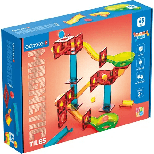 Geomag Magnetic Tiles Marble Run 45-teilig – Magnetische Kugelbahn
