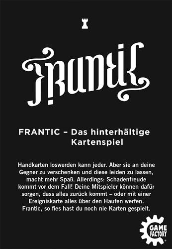 Produktbild Game Factory - Frantic - Das hinterhältige Kartenspiel 3 von 7