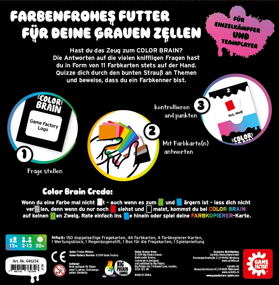 Produktbild Game Factory - Color Brain - Das Party-Quiz für Farb(be)kenner 5 von 7