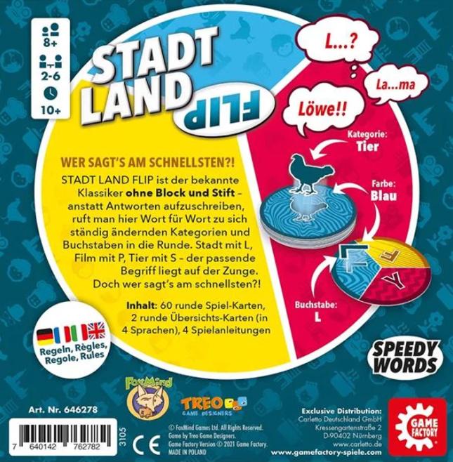 Produktbild Game Factory - Stadt Land Flip - Wer sagt's am schnellsten? 7 von 7