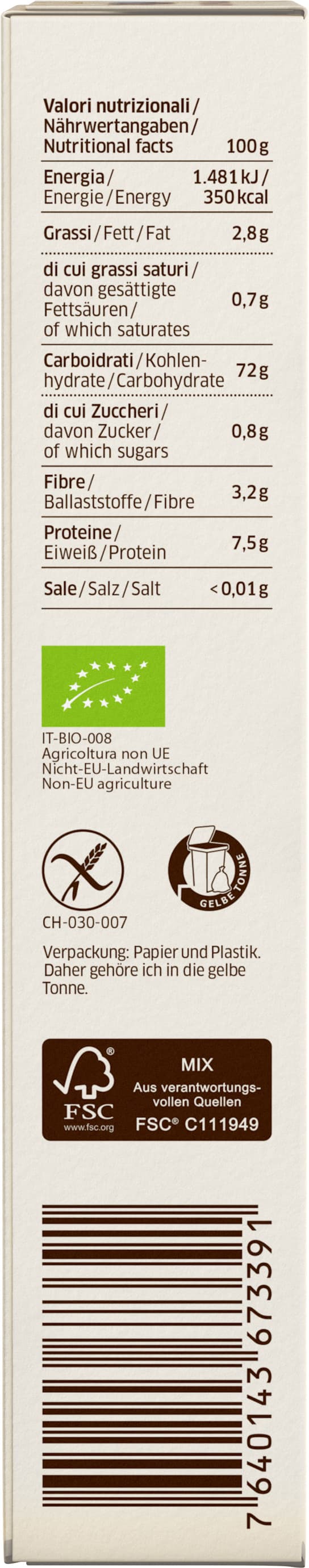 Produktbild PPURA Bio Lasagne aus Vollkornreis 4 von 4