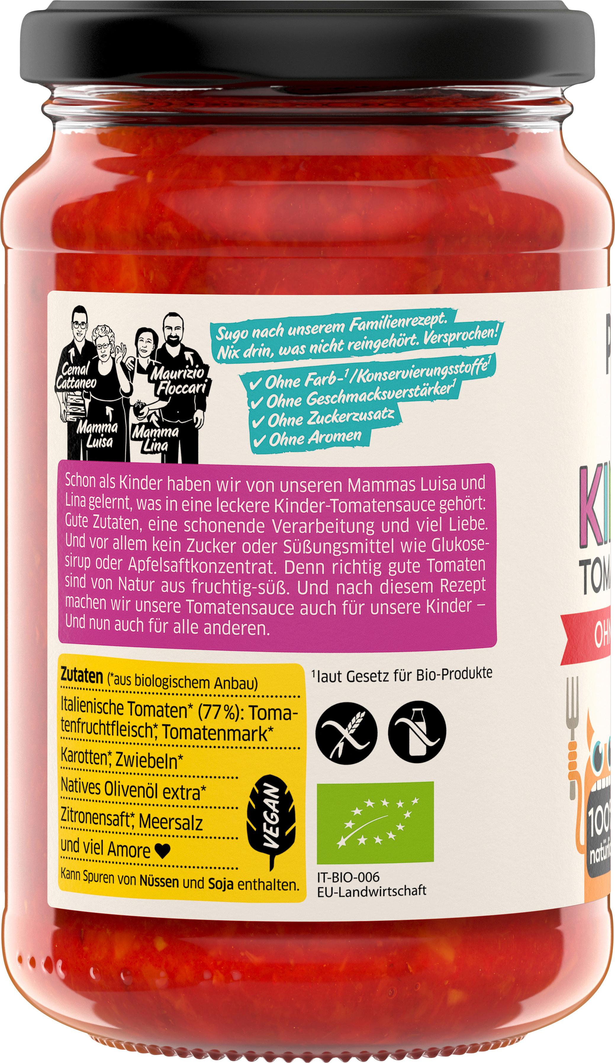 Produktbild PPURA Bio Tomatensauce für Kinder ohne Zuckerzusatz, 100% natürlich 2 von 6