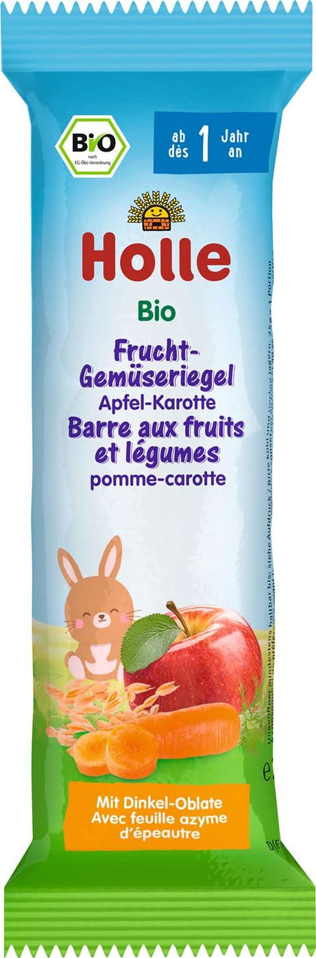 Holle Bio Frucht-Gemüseriegel Apfel-Karotte