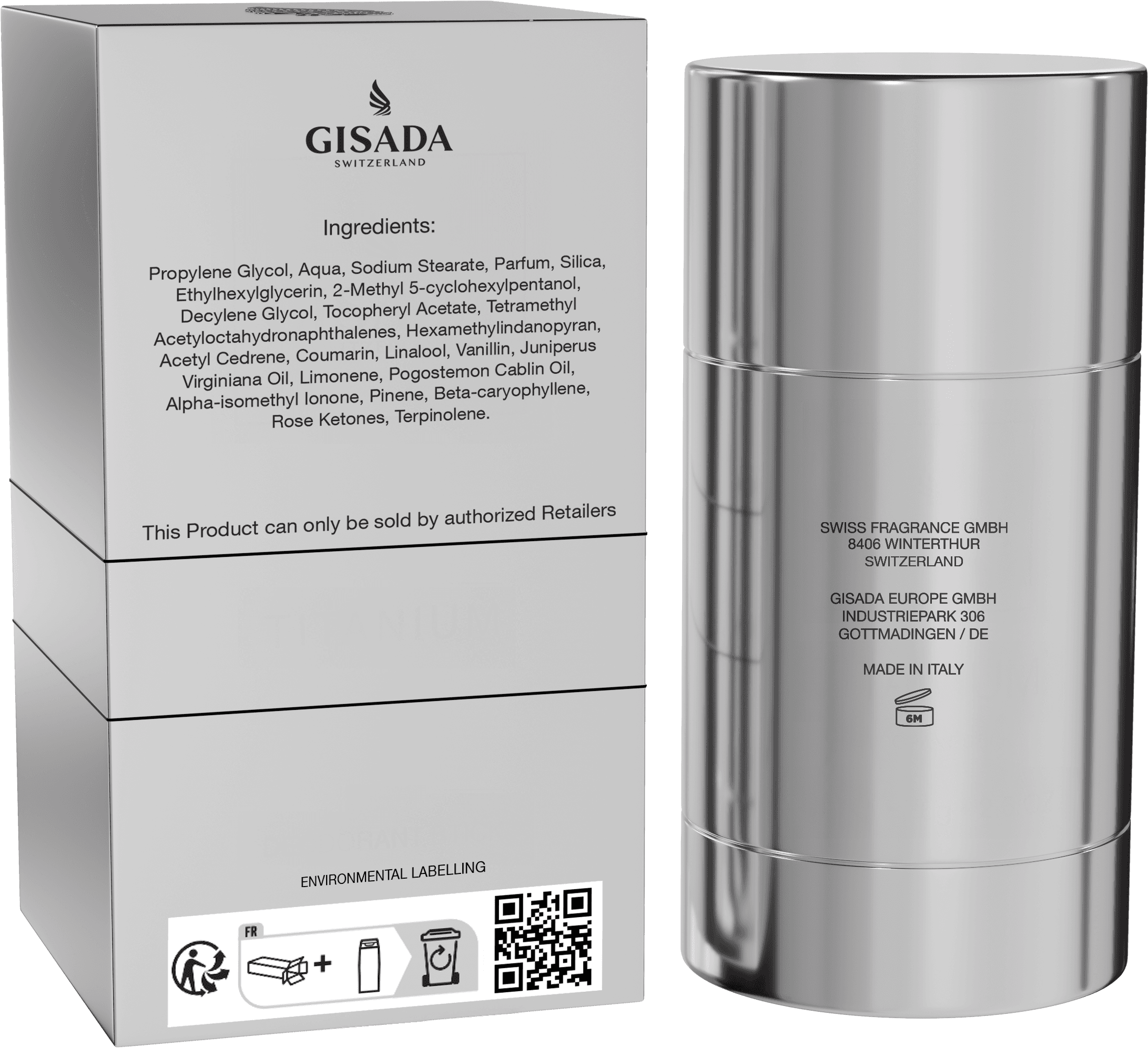 Produktbild GISADA Titanium Deodorant Stick 3 von 4