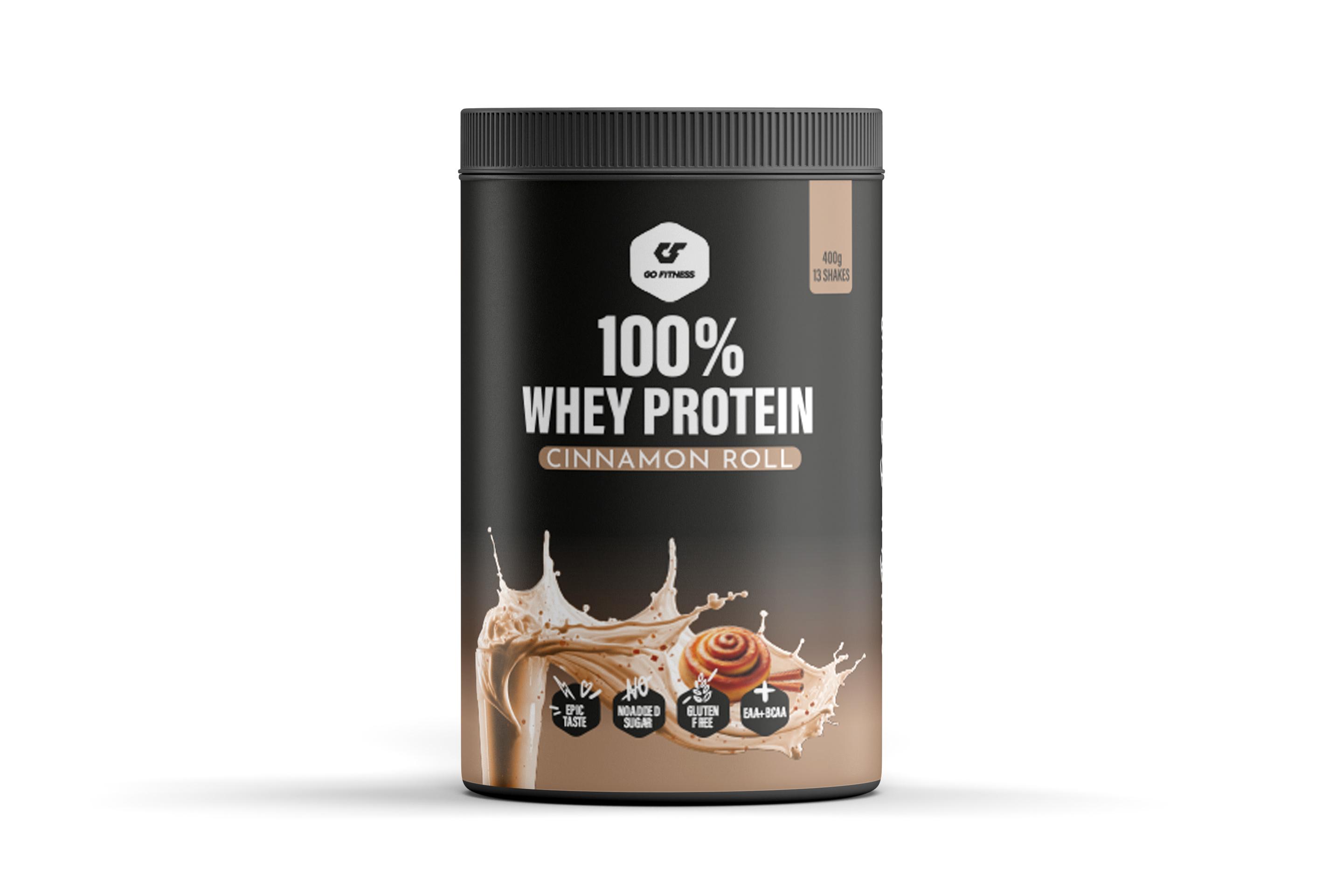 GO FITNESS 100% Whey Protein Cinnamon Roll