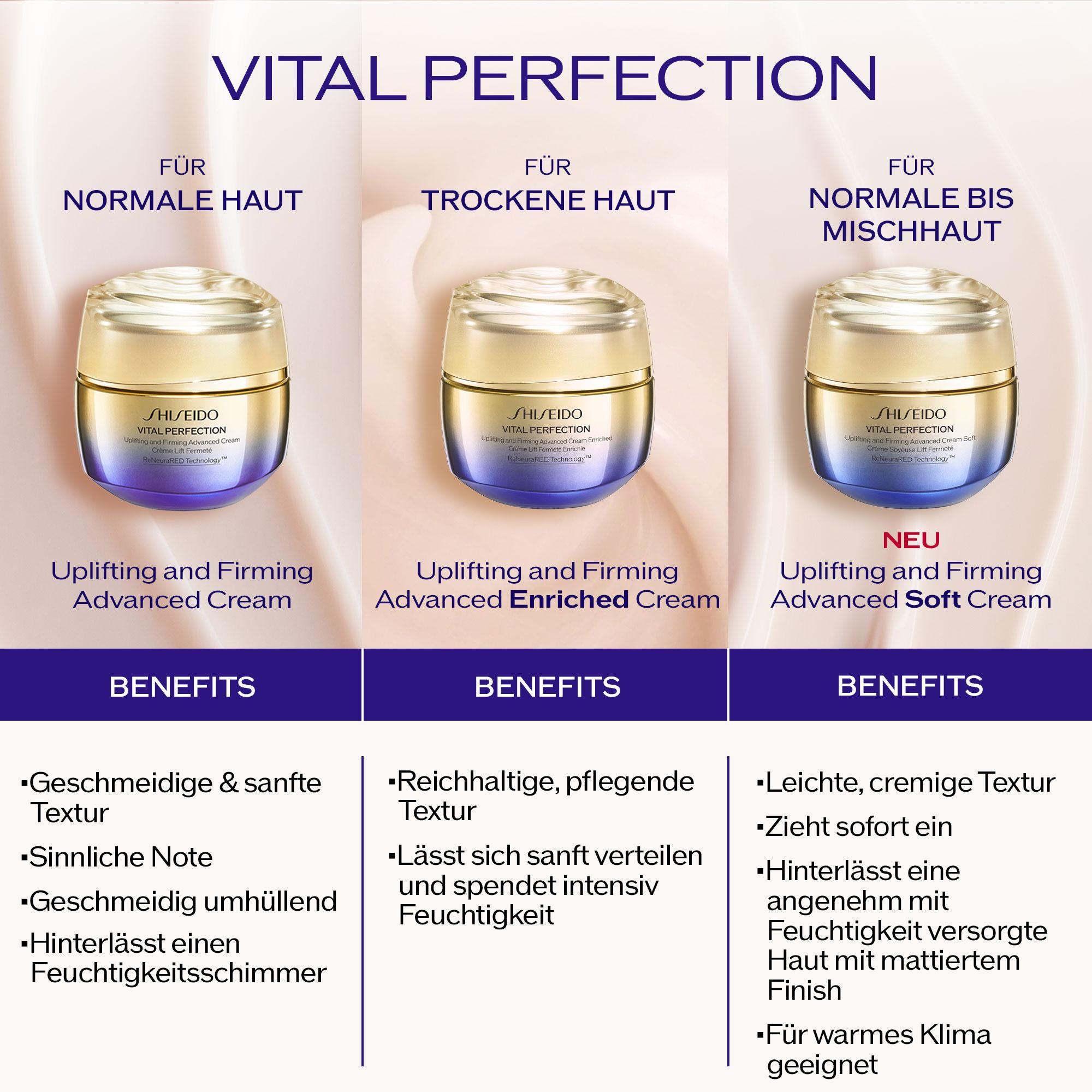 Produktbild SHISEIDO Vital Perfection Uplifting and Firming Advanced Cream Soft 2 von 7