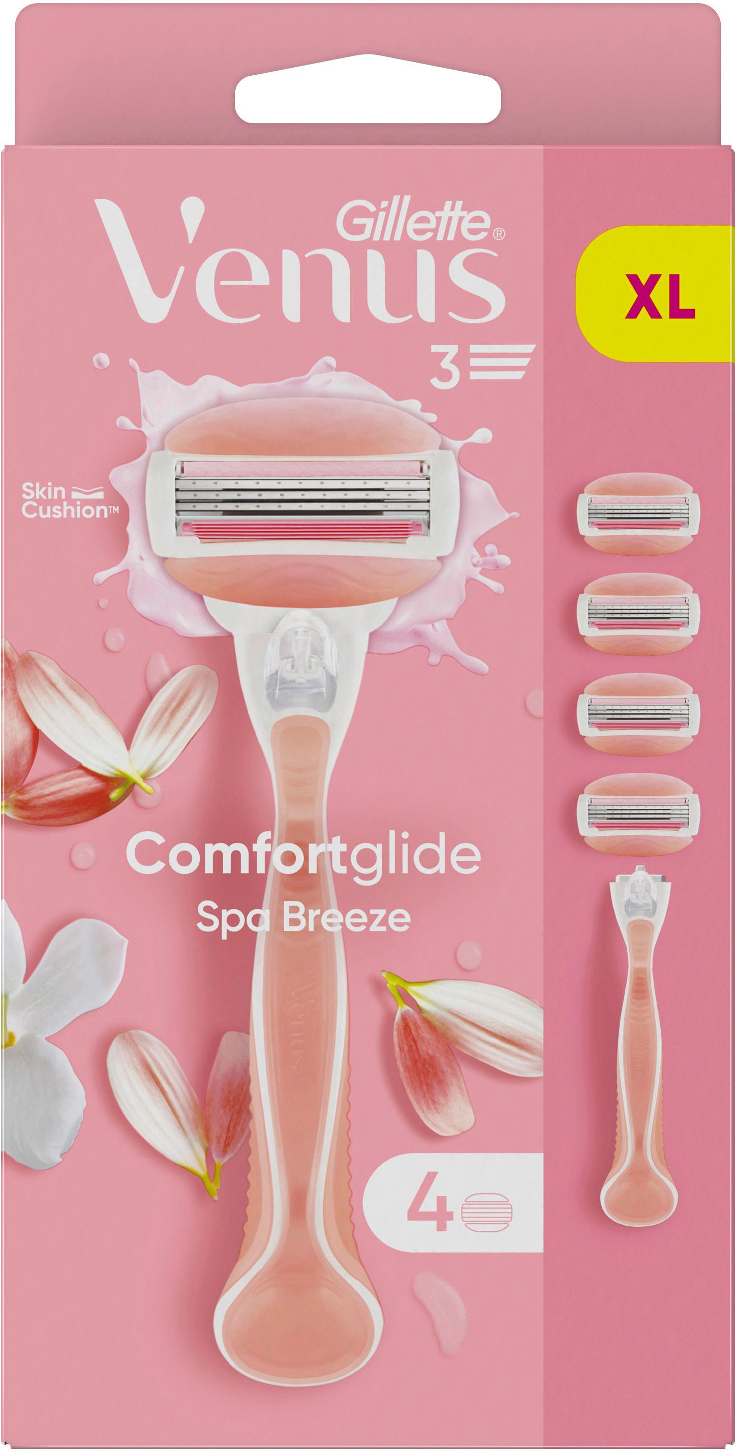 Gillette Venus Klingen + Rasierer Comfortglide Spa Breeze