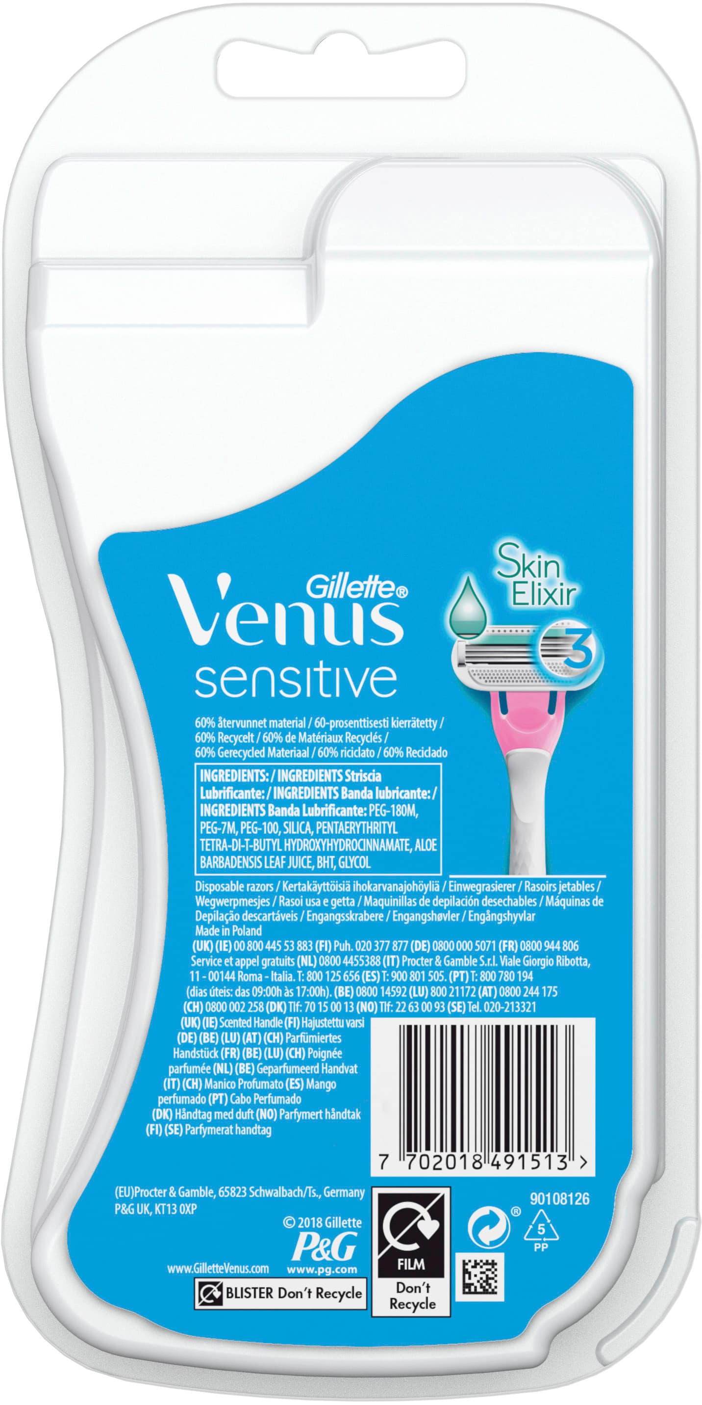 Produktbild Venus GILLETTE Rasierer Sensitive 3er 3 von 8