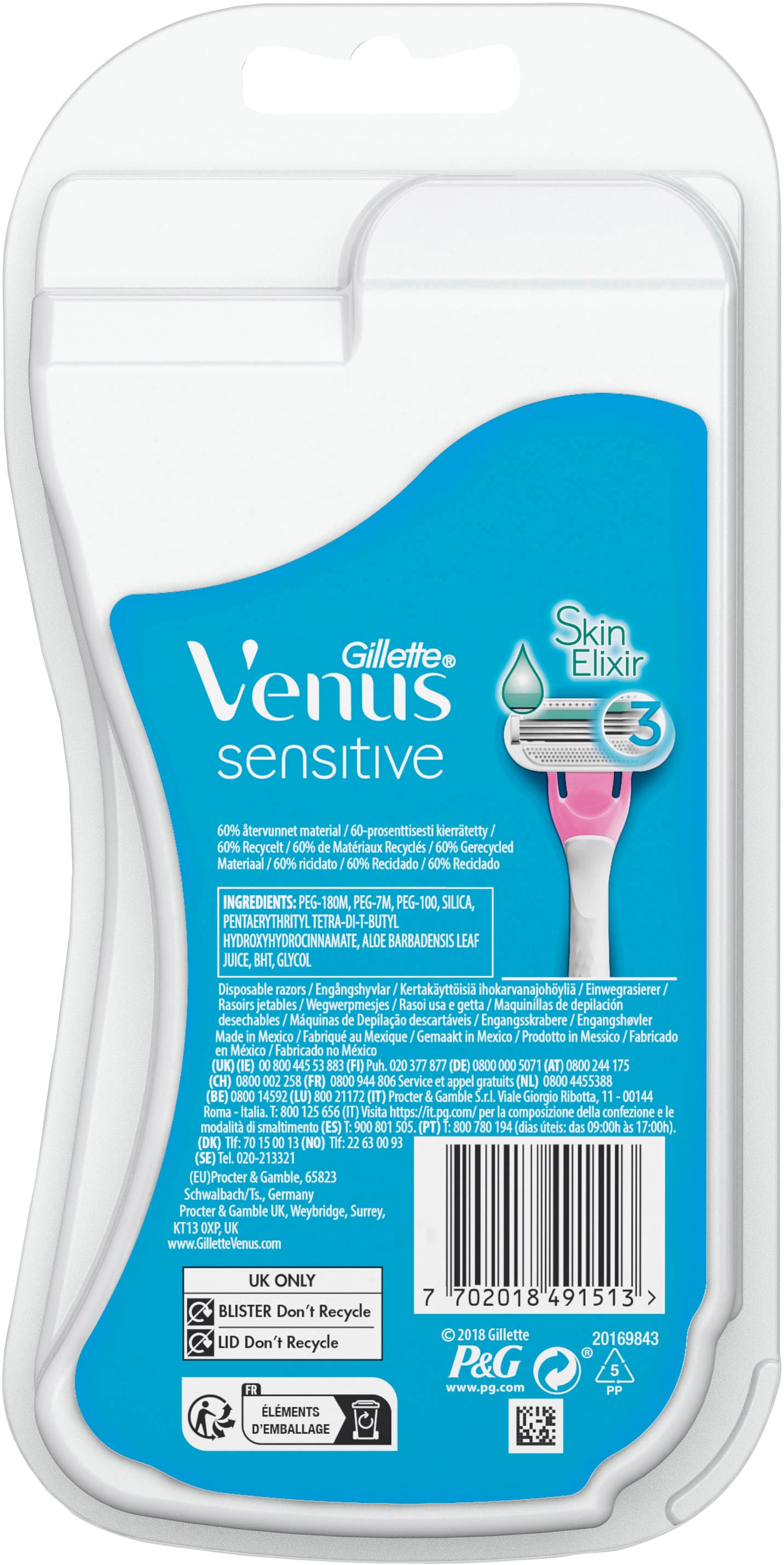 Produktbild Venus GILLETTE Rasierer Sensitive 3er 2 von 8