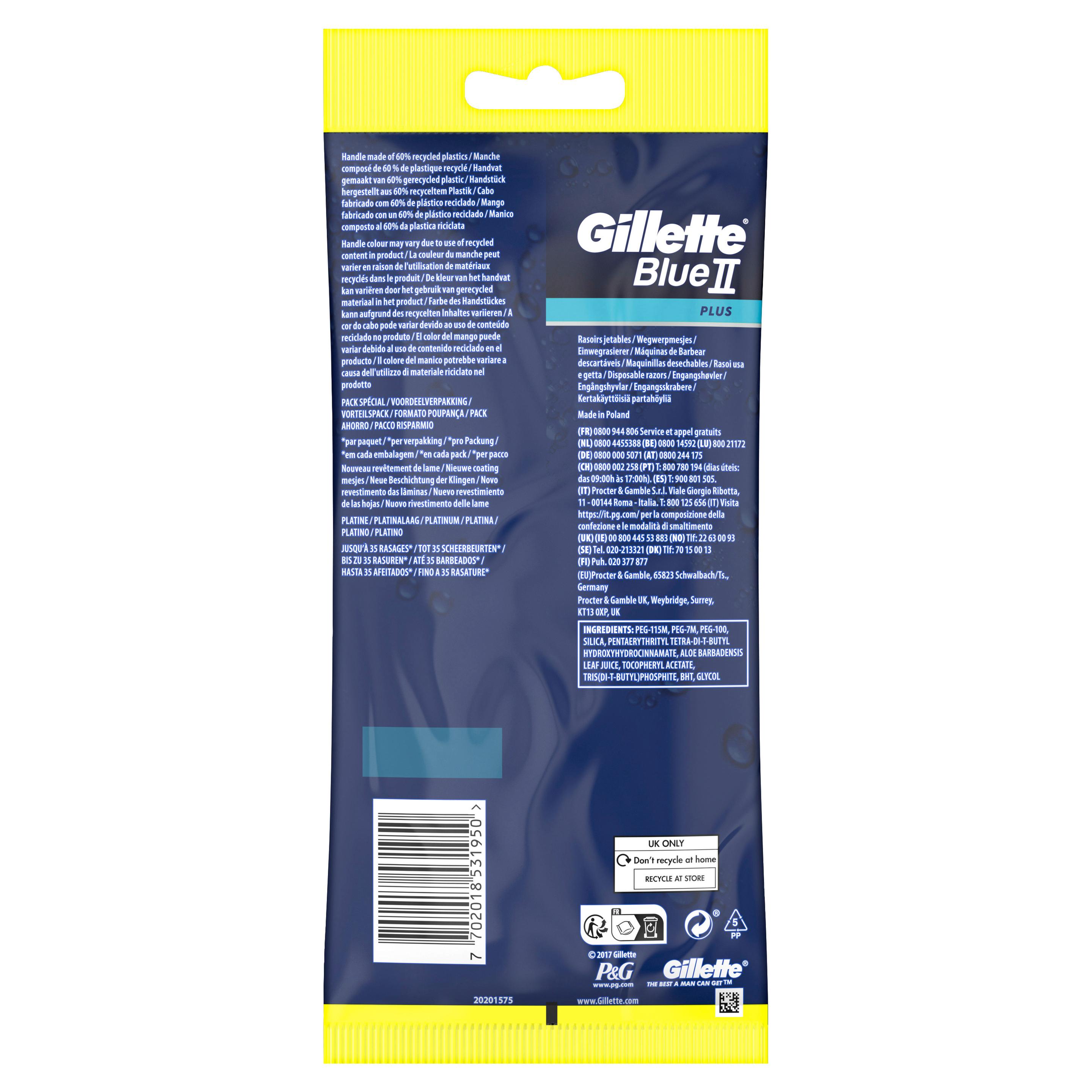Produktbild Gillette Einweg Rasierer Blue II Plus 2 von 7