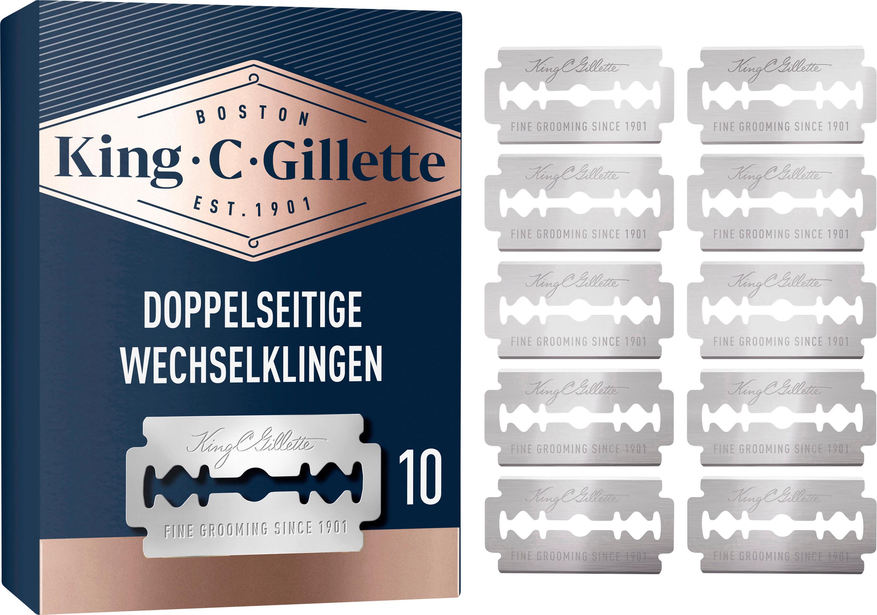 King C. Gillette Klingen für Rasierhobel