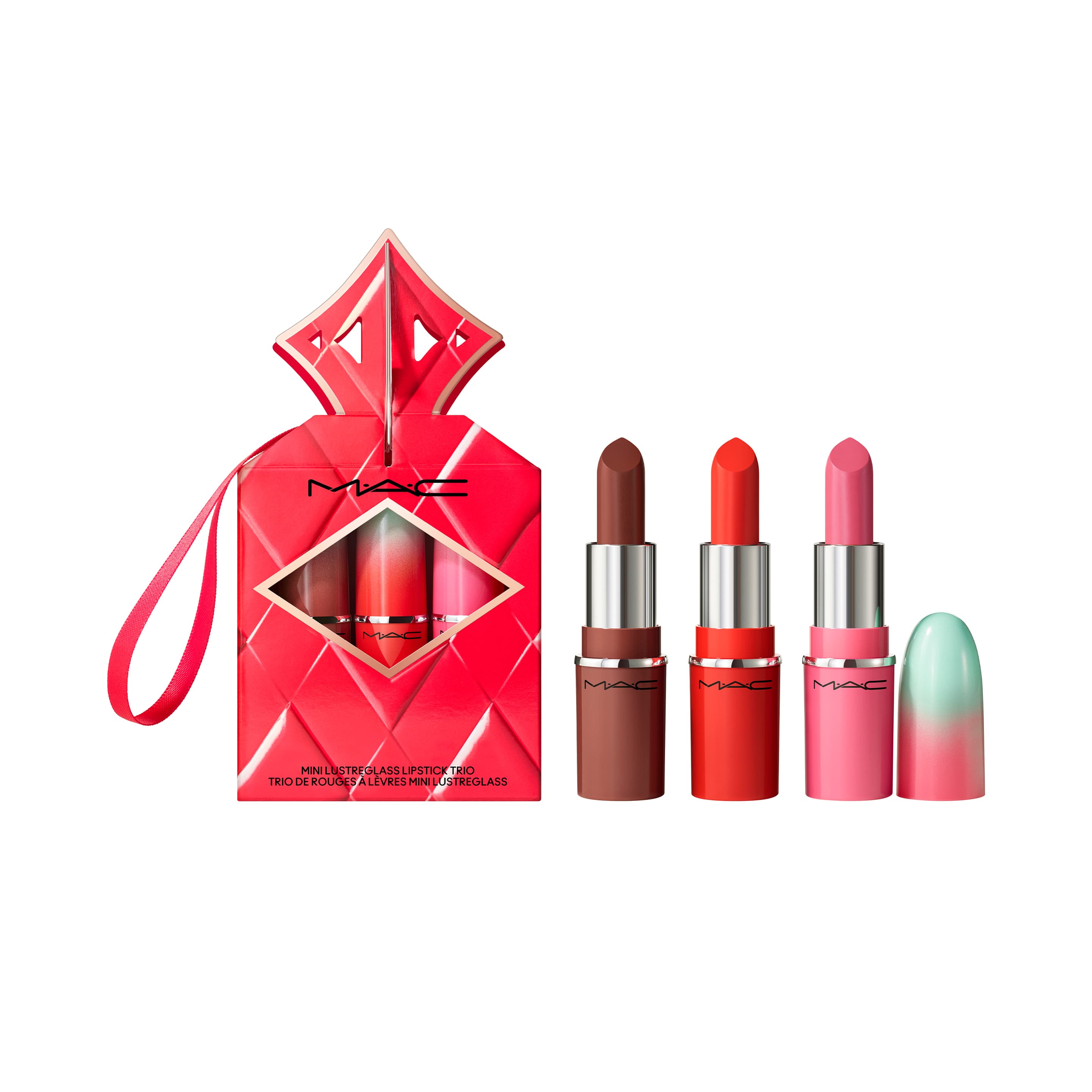 MAC Wildest Dreams Mini Lustreglass Lip Trio Geschenkpackung