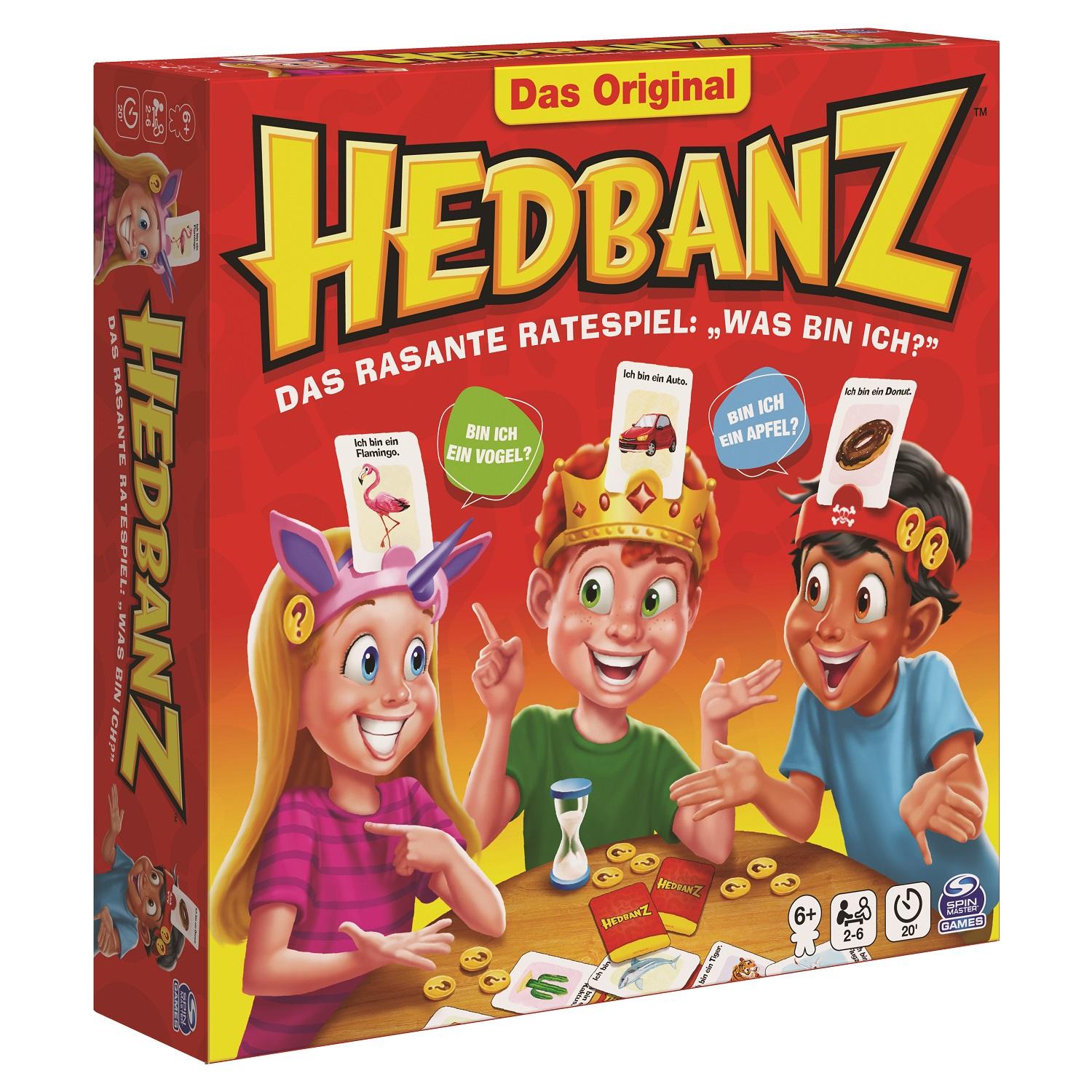 Spin Master Games - Hedbanz - das rasante Ratespiel für die ganze Familie - Neuauflage mit tollem Spielmaterial