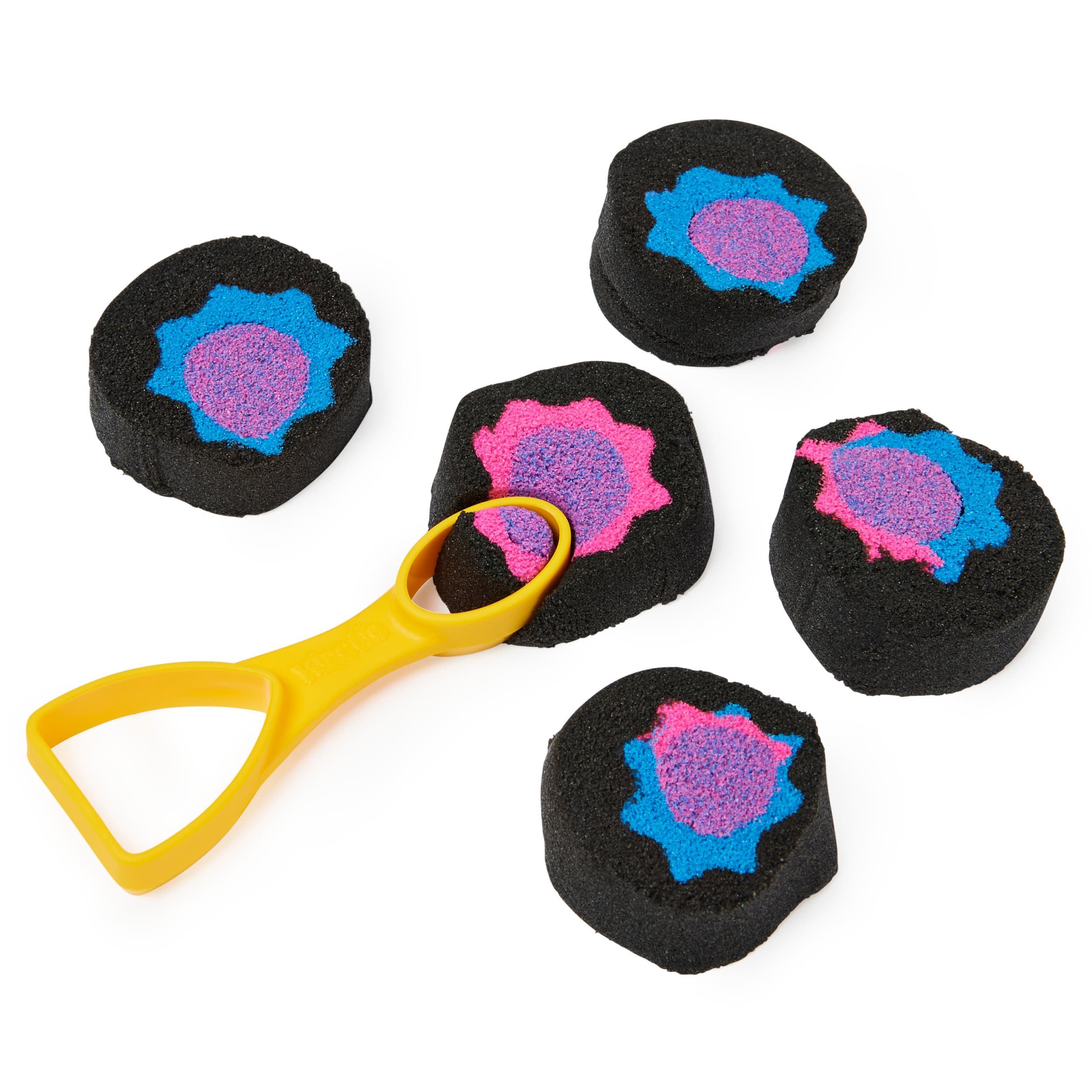 Produktbild Spin Master - Kinetic Sand Slice n Surprise Set - mit 3 Sandfarben und 7 Werkzeugen für tolle Muster 3 von 9