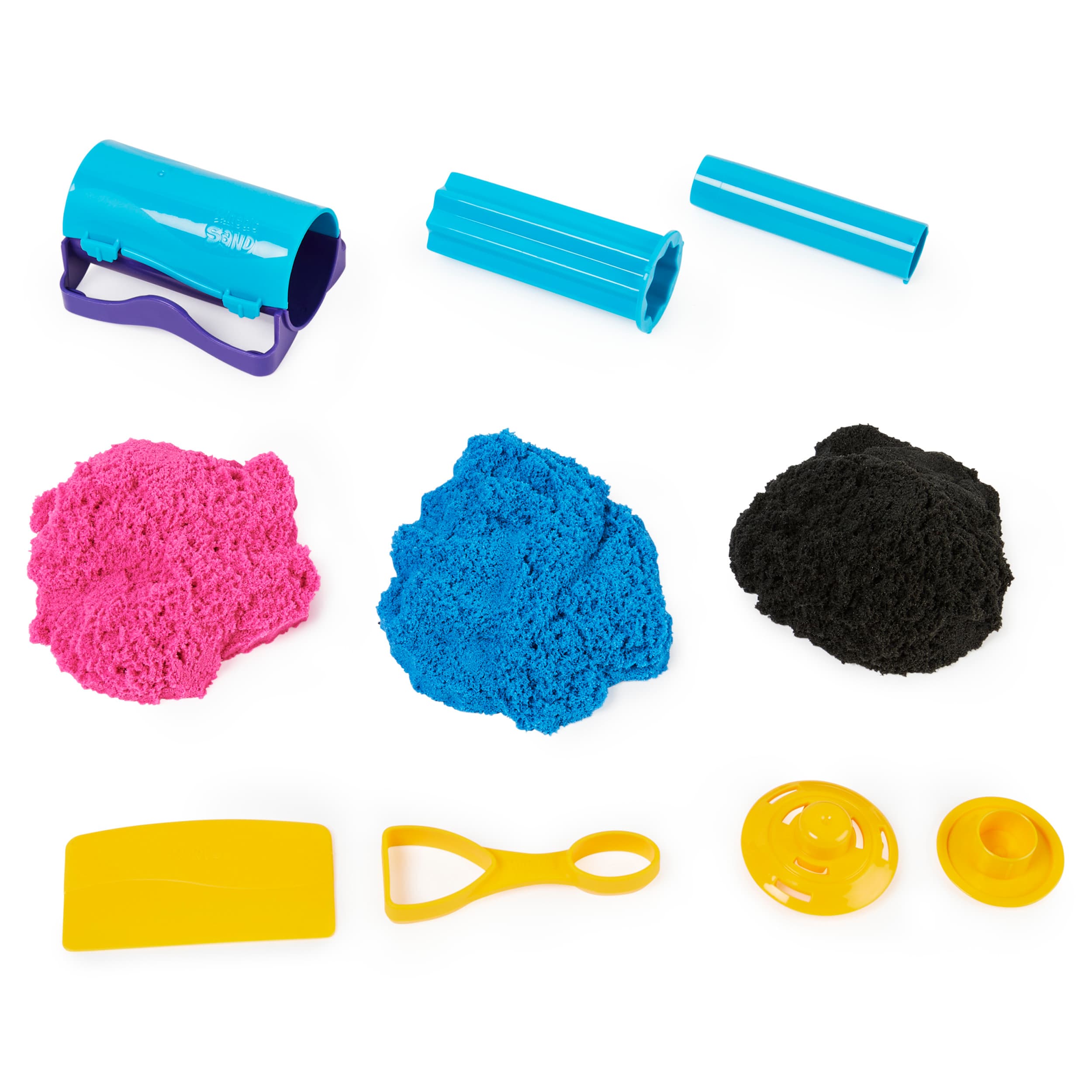 Produktbild Spin Master - Kinetic Sand Slice n Surprise Set - mit 3 Sandfarben und 7 Werkzeugen für tolle Muster 6 von 9