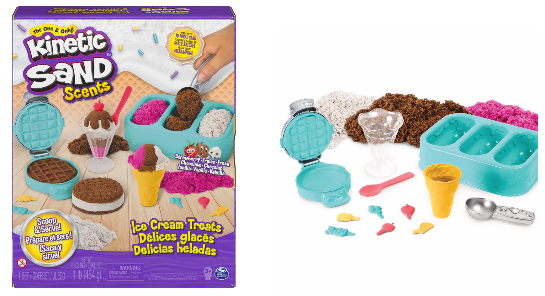 Spin Master - Kinetic Sand Eiscreme Set mit Duftsand, 510 g